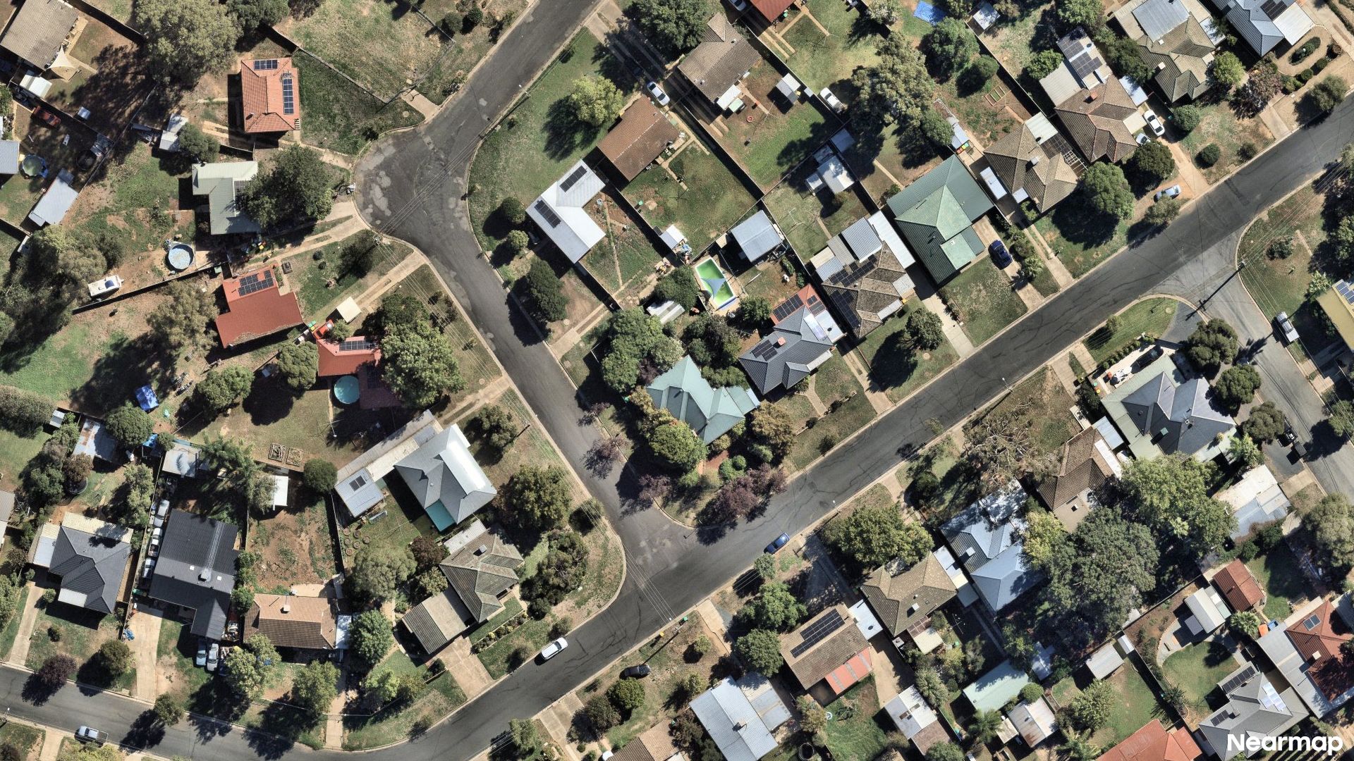 Vertical aerial view