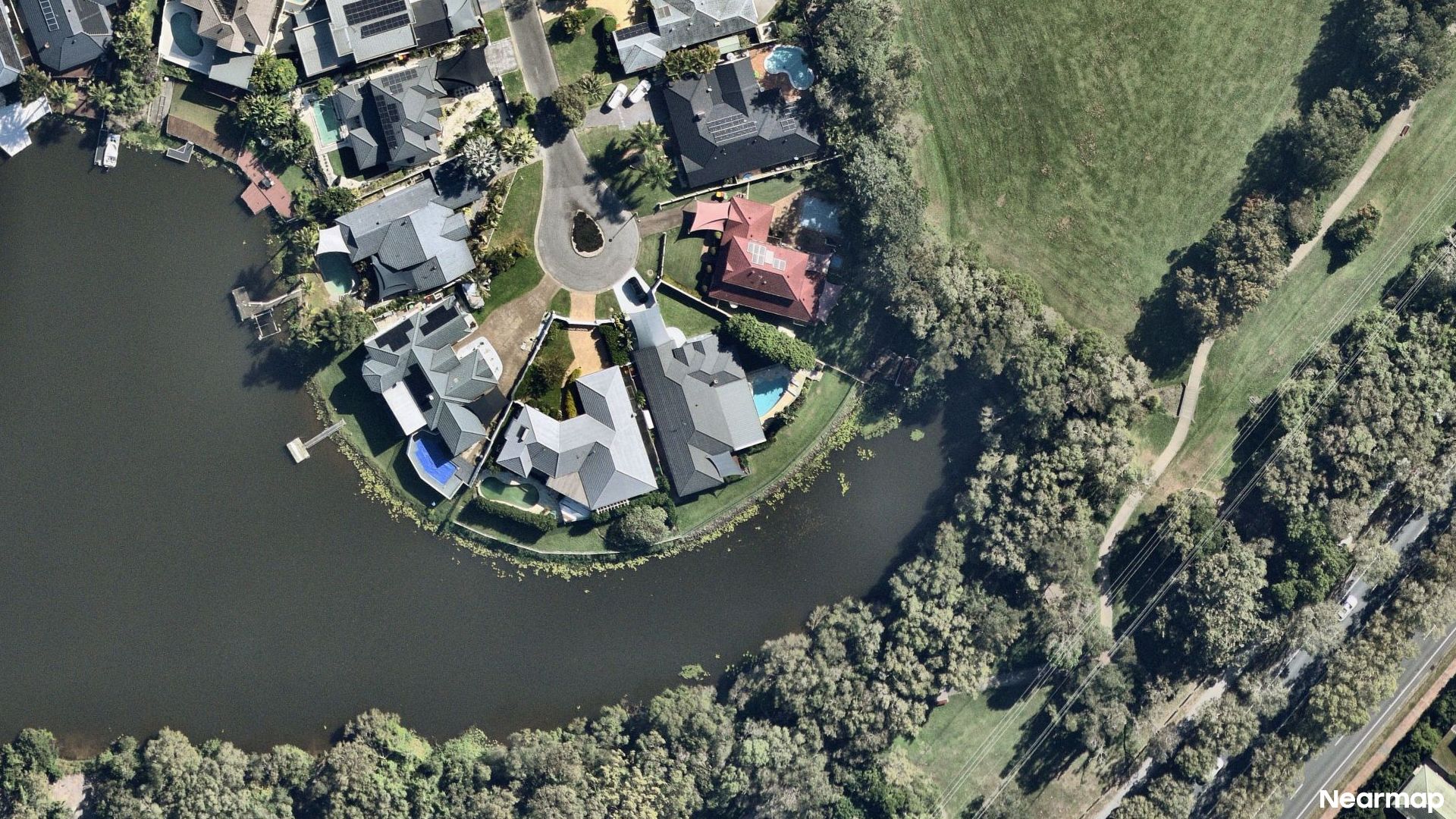 Vertical aerial view