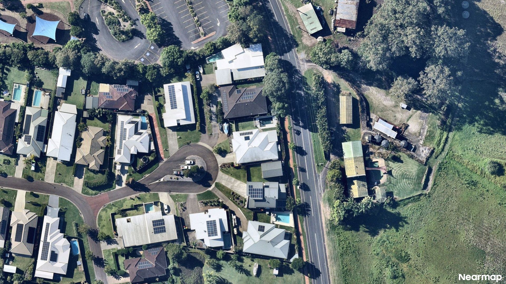 Vertical aerial view