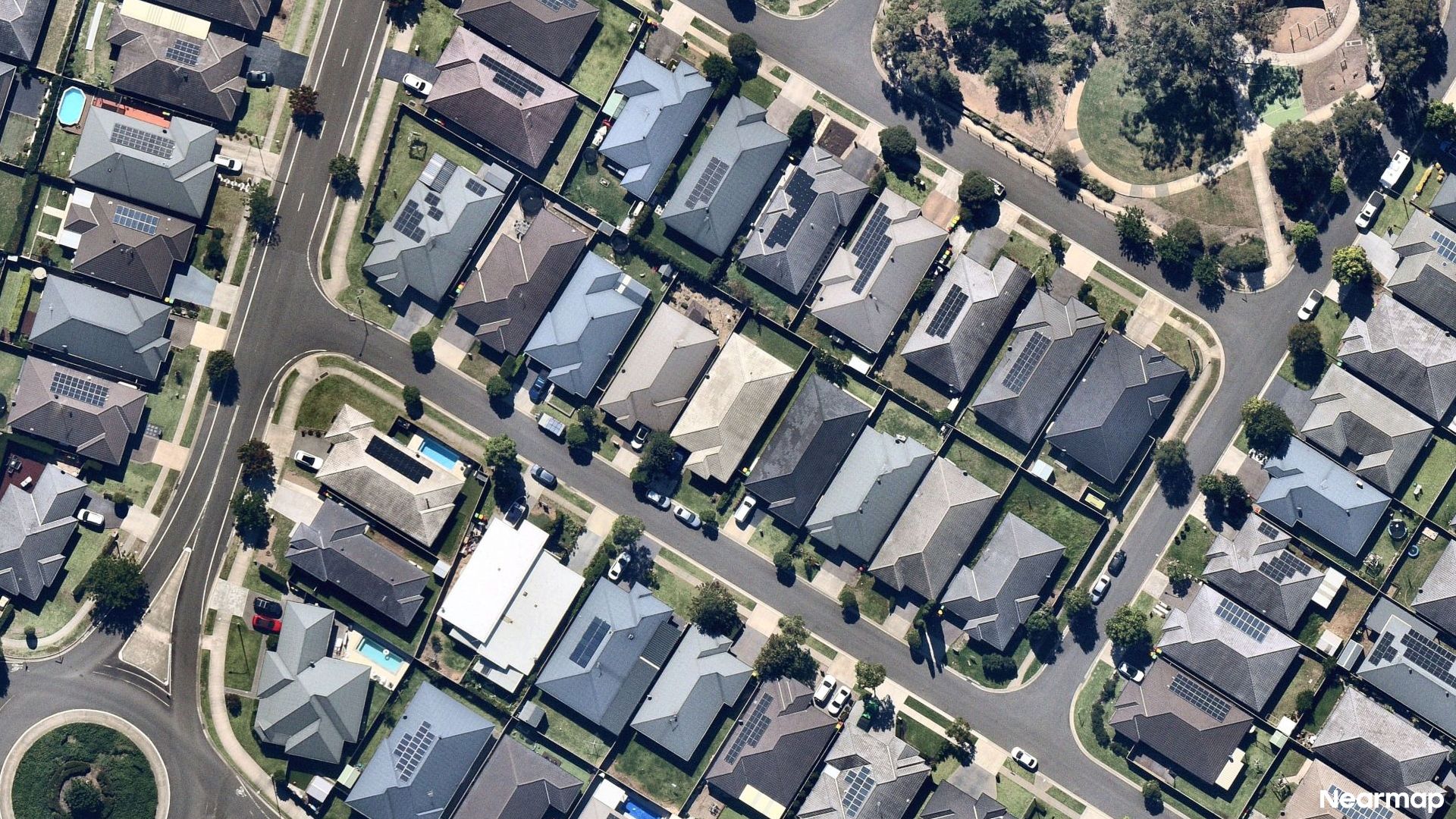 Vertical aerial view