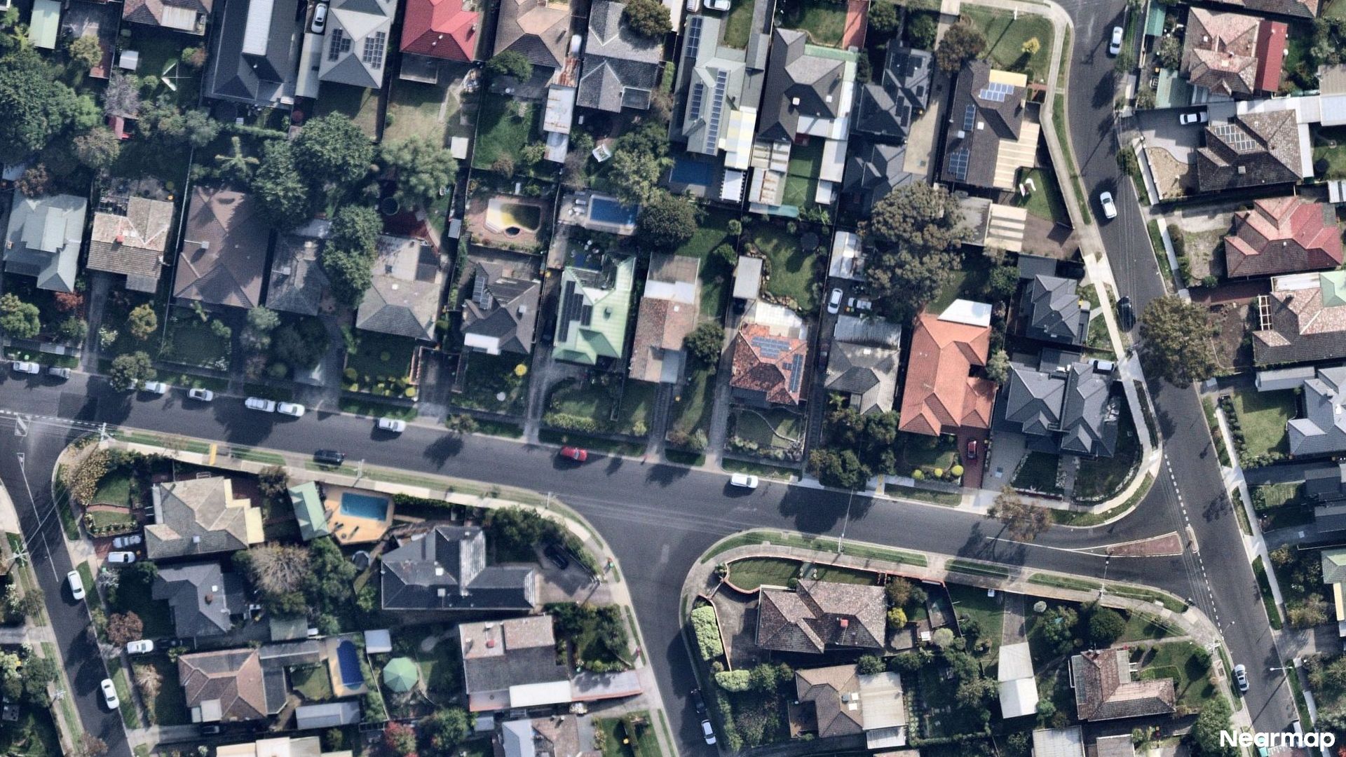Vertical aerial view