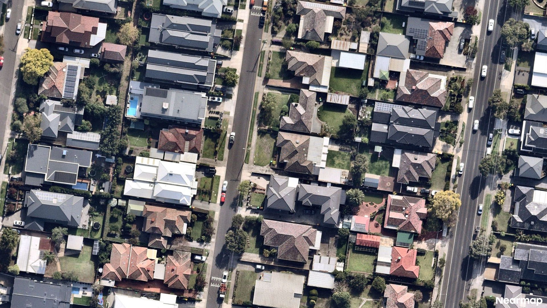 Vertical aerial view