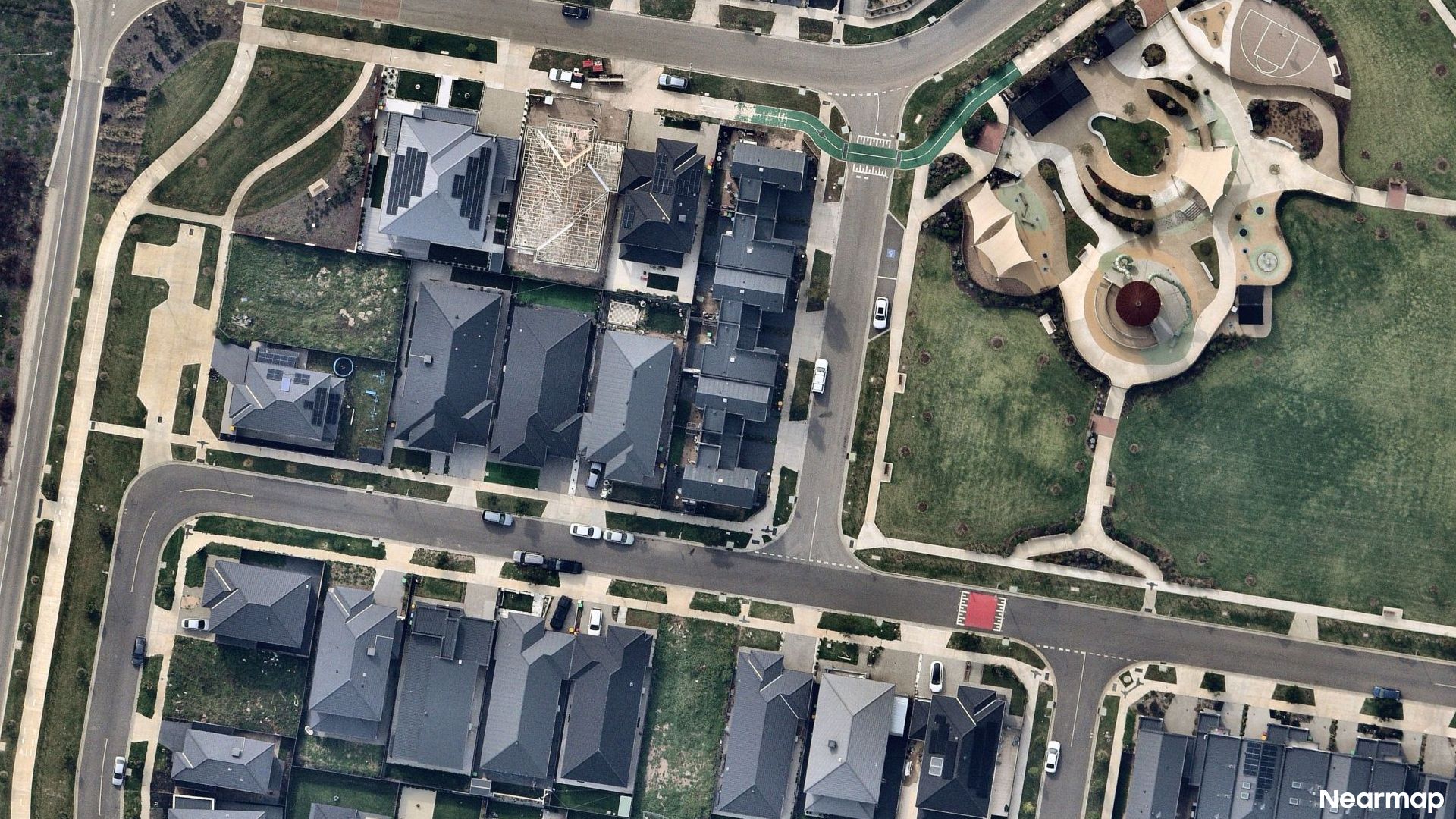 Vertical aerial view