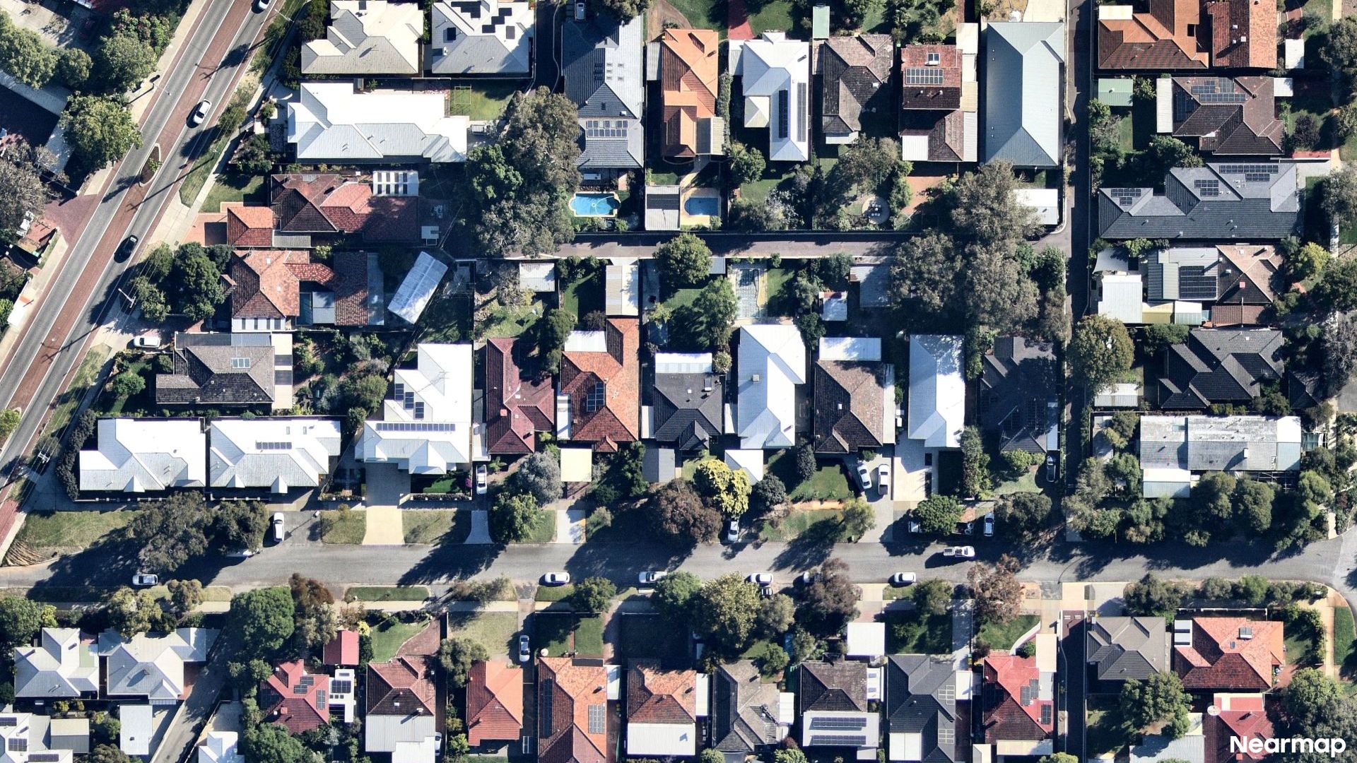 Vertical aerial view