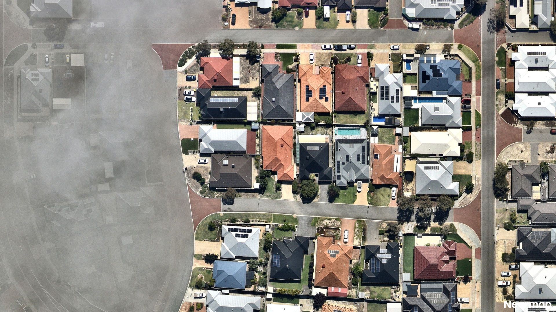 Vertical aerial view