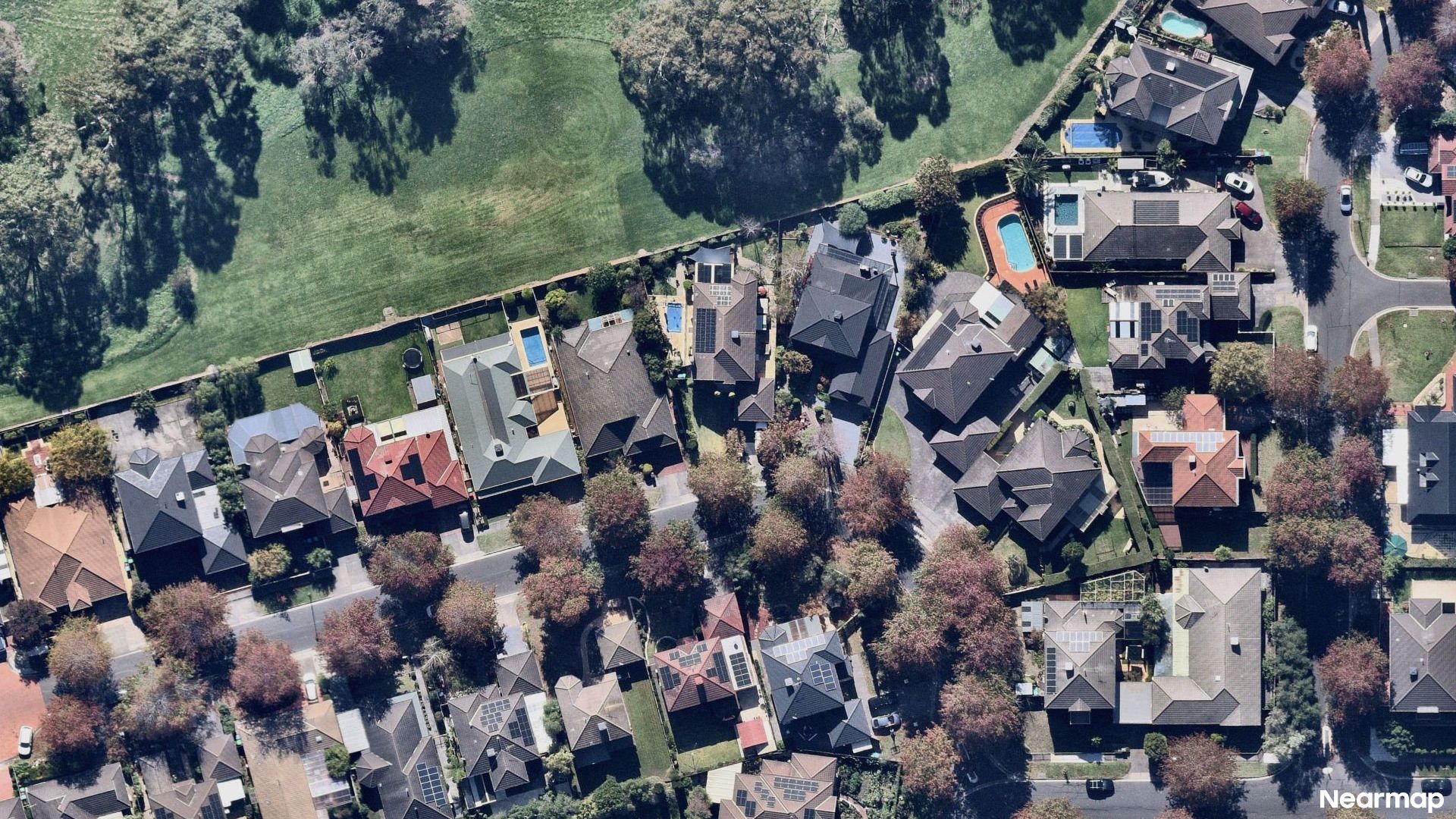 Vertical aerial view