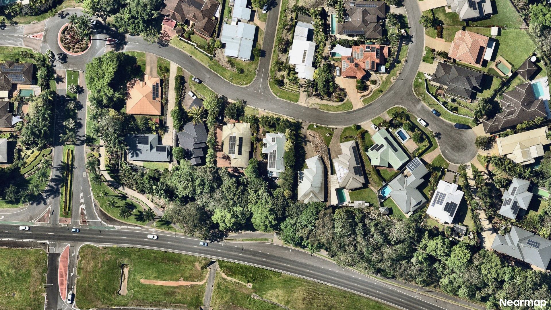 Vertical aerial view