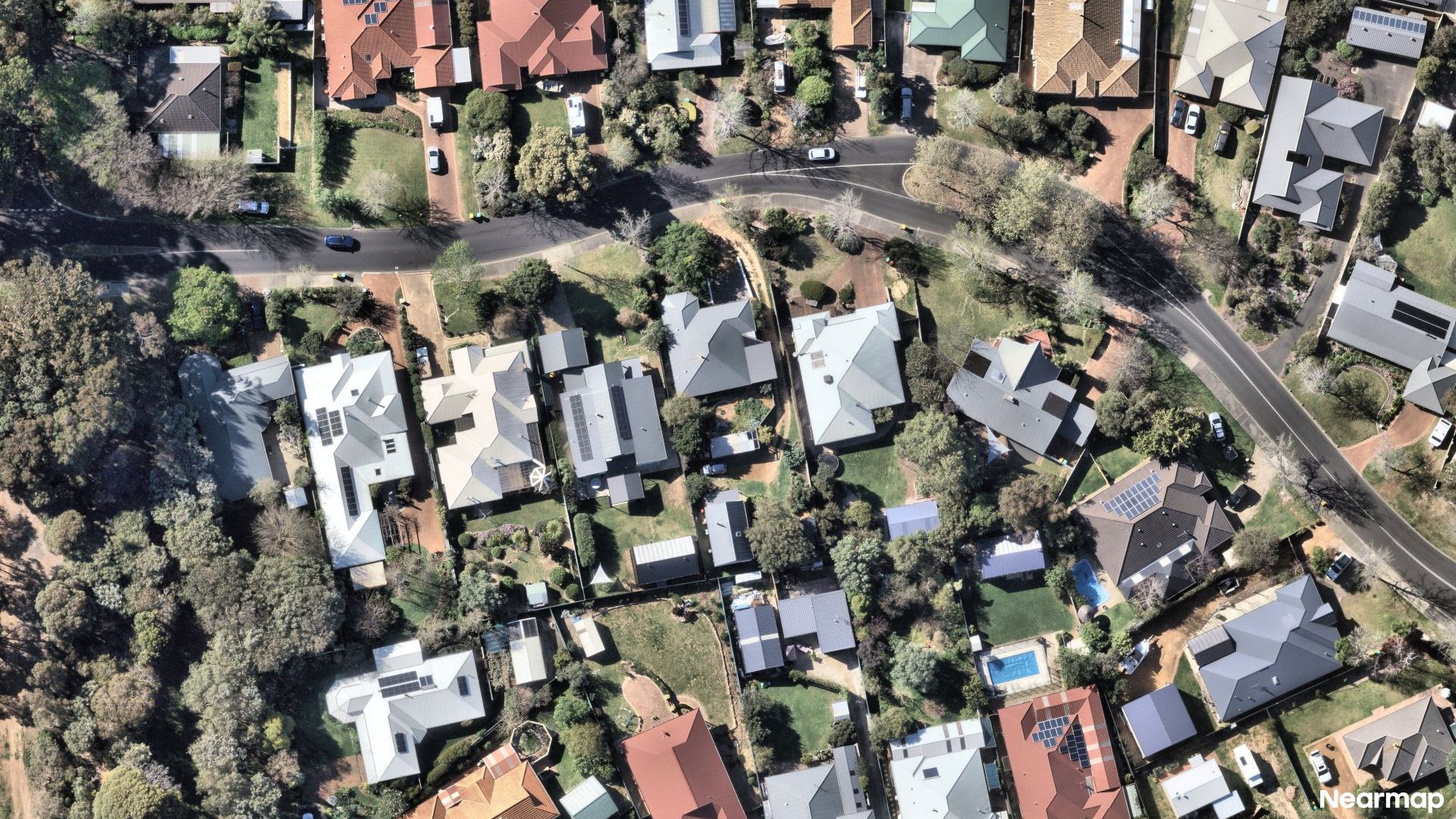 Vertical aerial view
