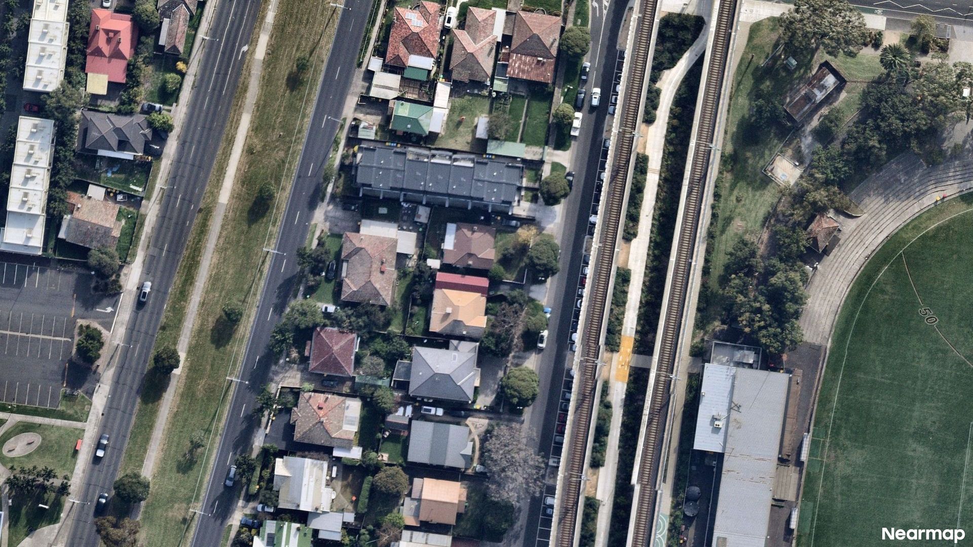 Vertical aerial view