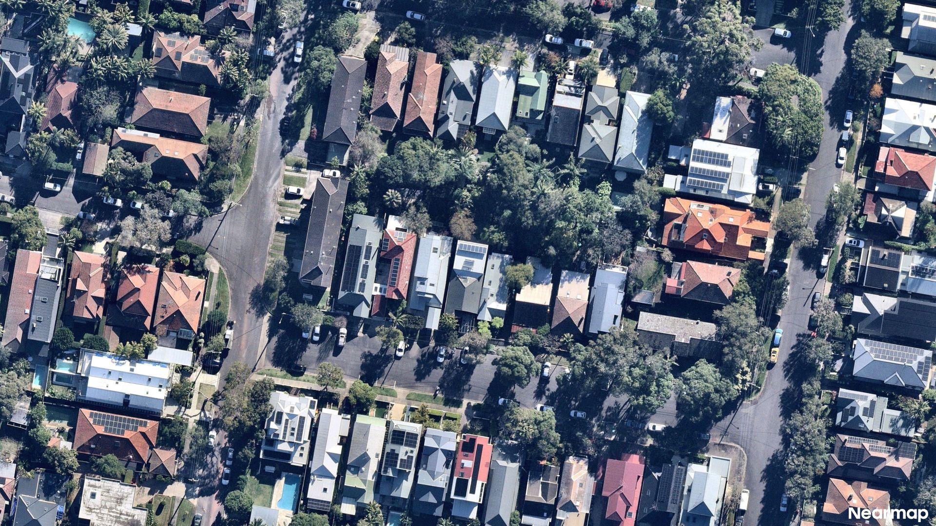 Vertical aerial view