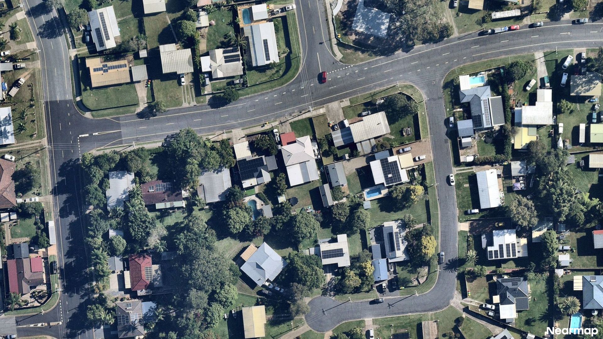Vertical aerial view