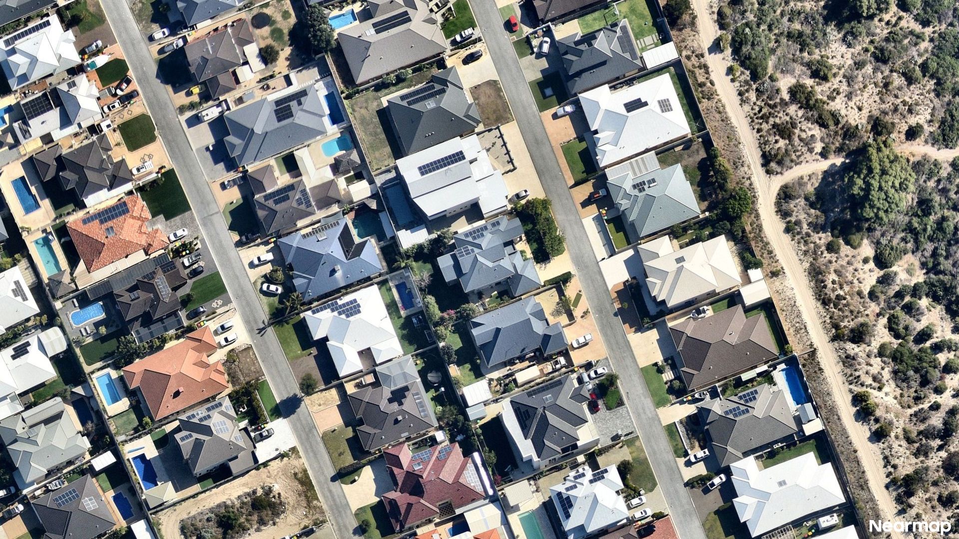 Vertical aerial view