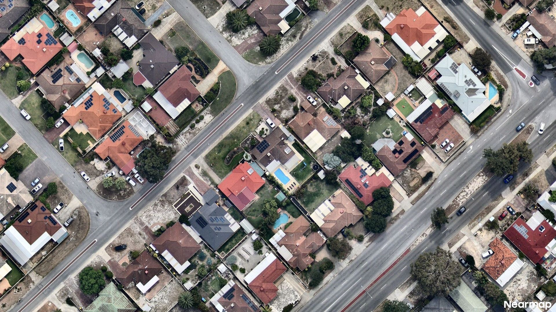 Vertical aerial view