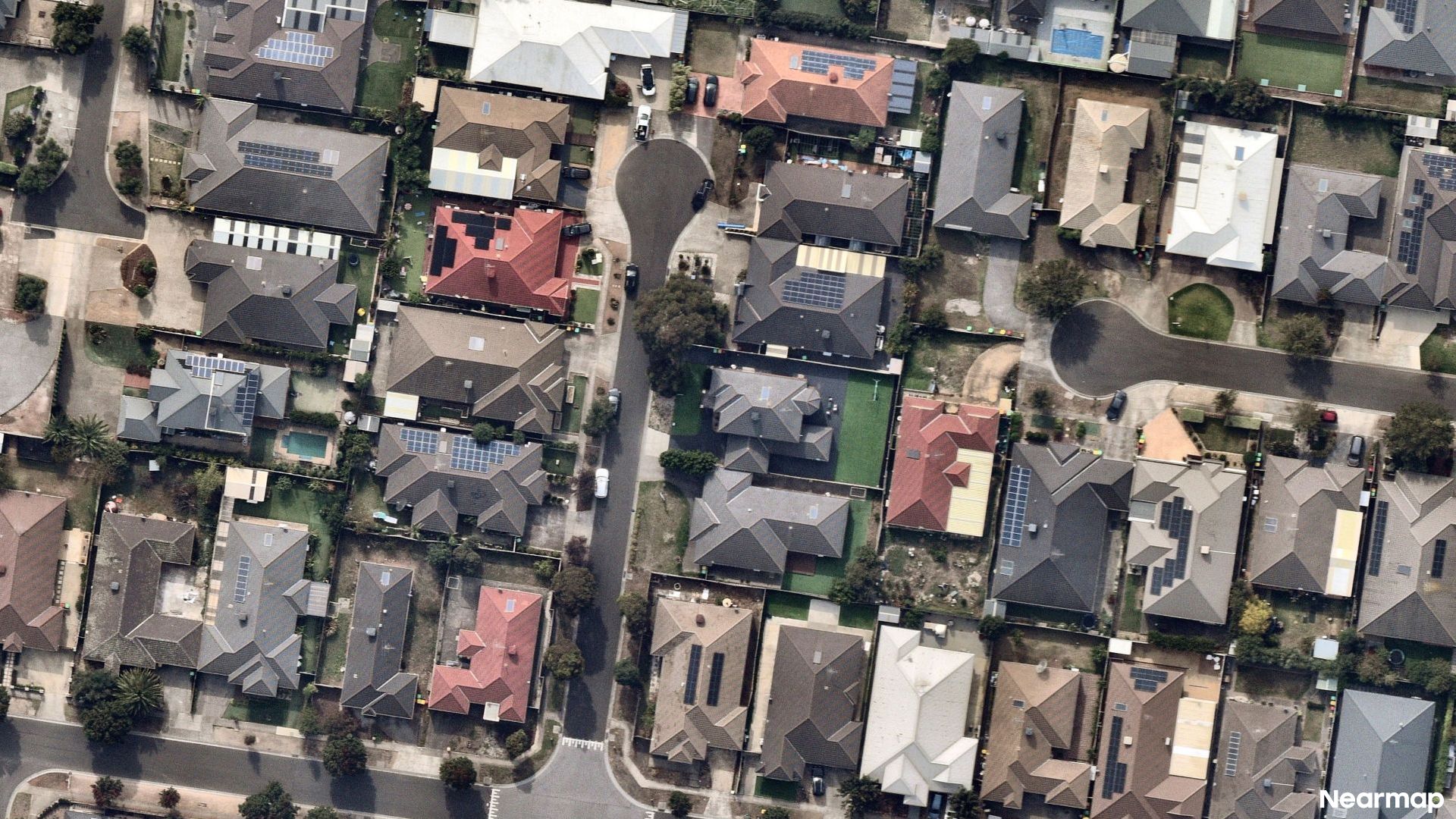 Vertical aerial view