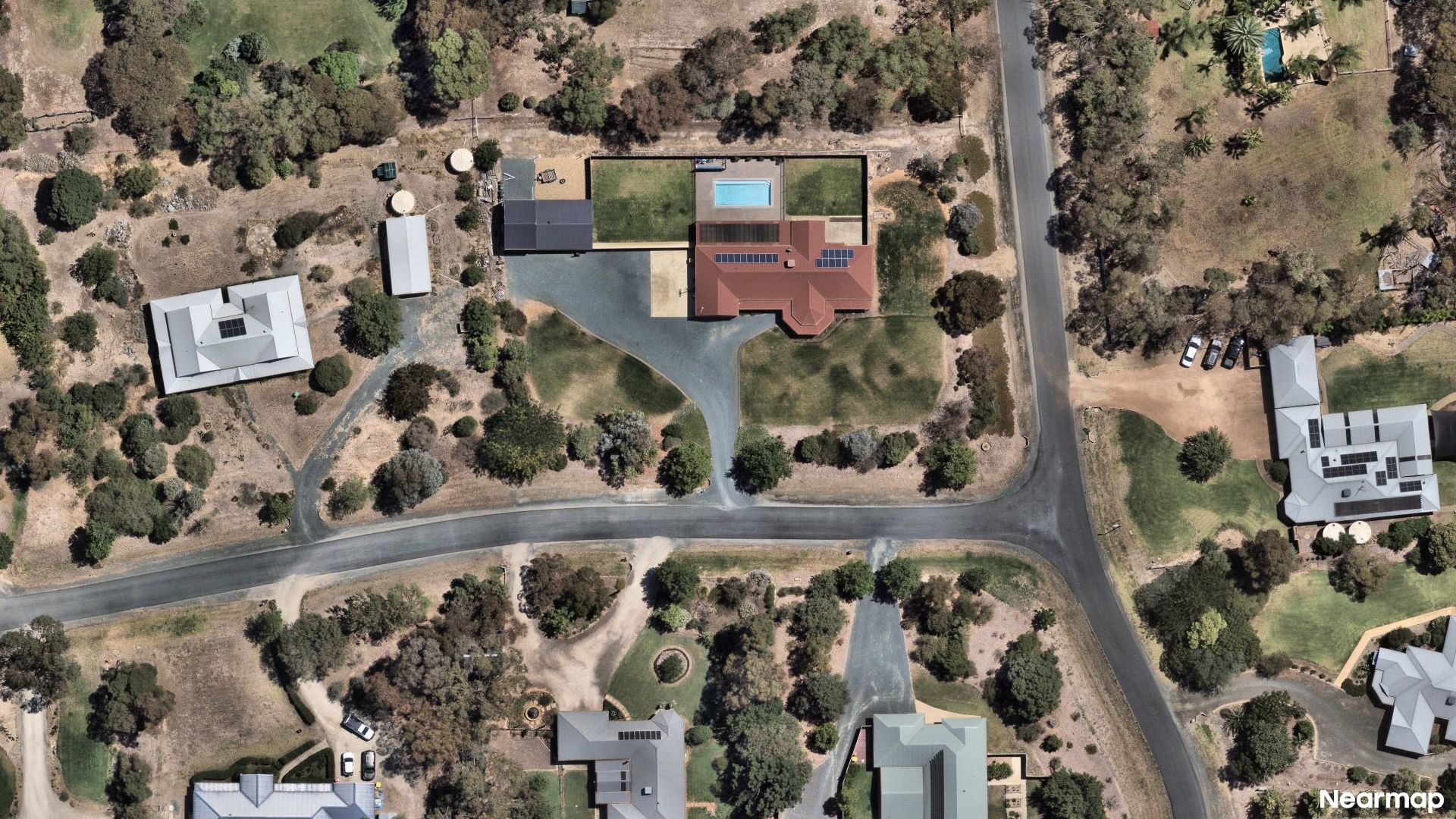 Vertical aerial view