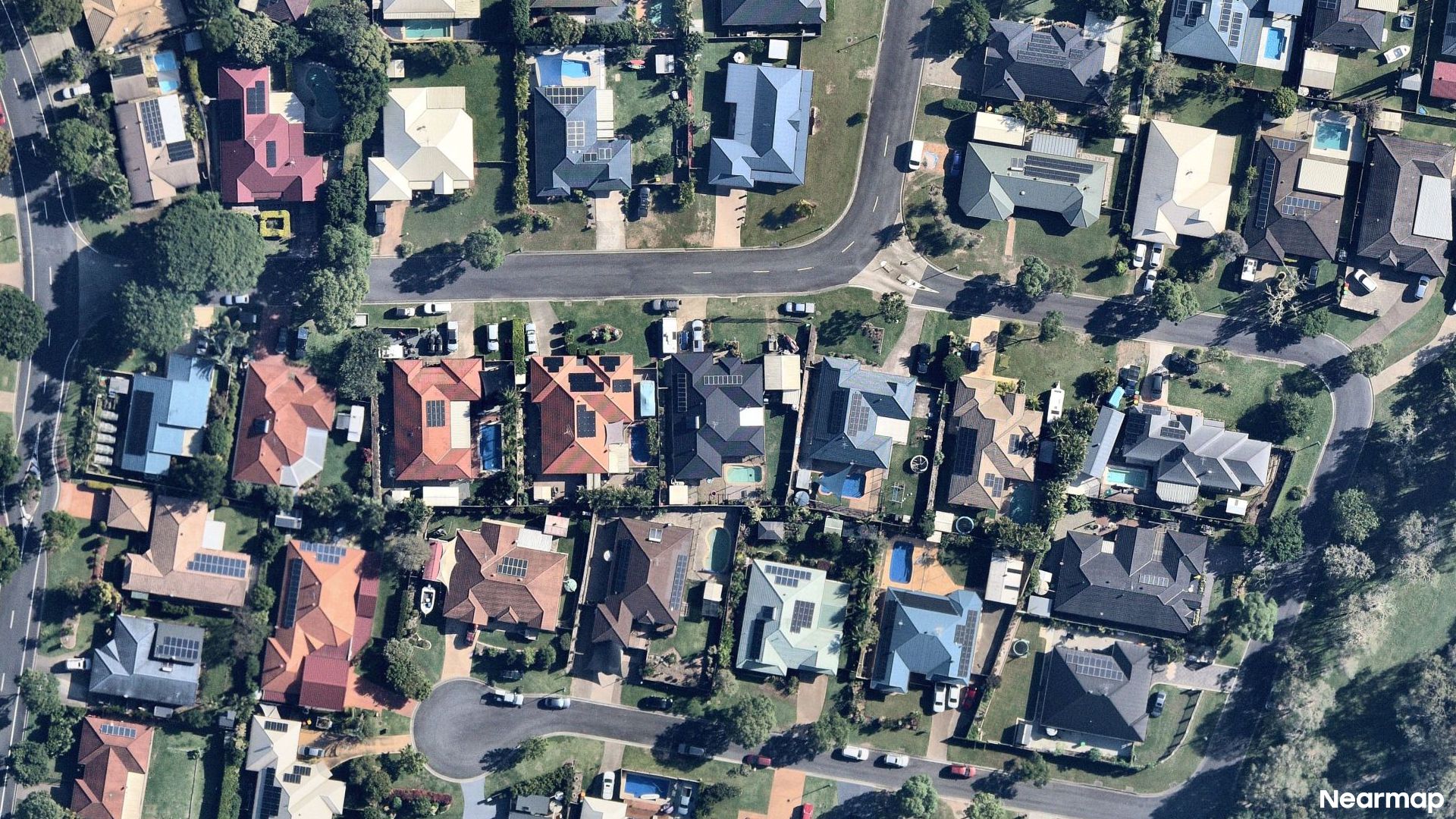 Vertical aerial view