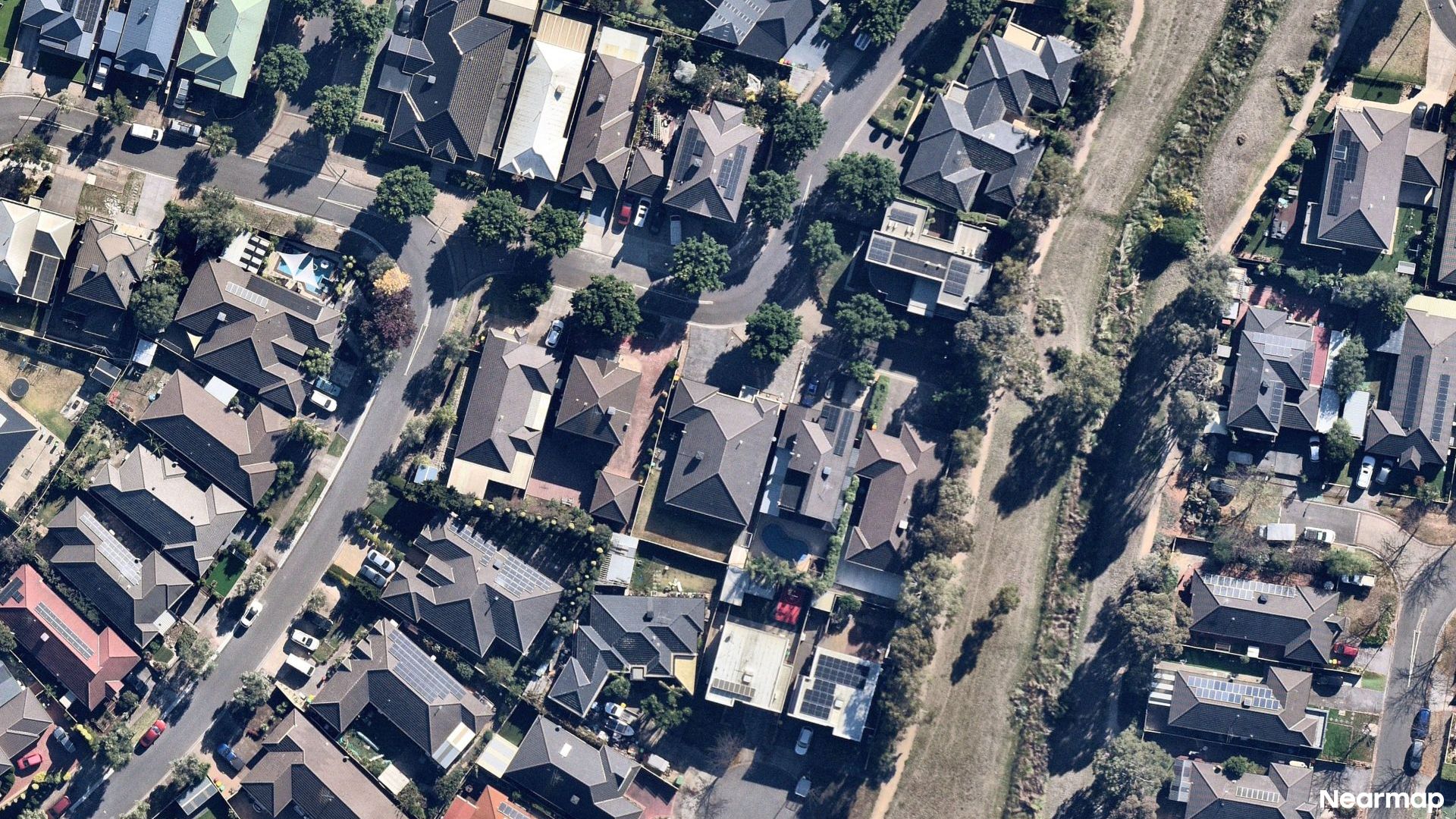 Vertical aerial view