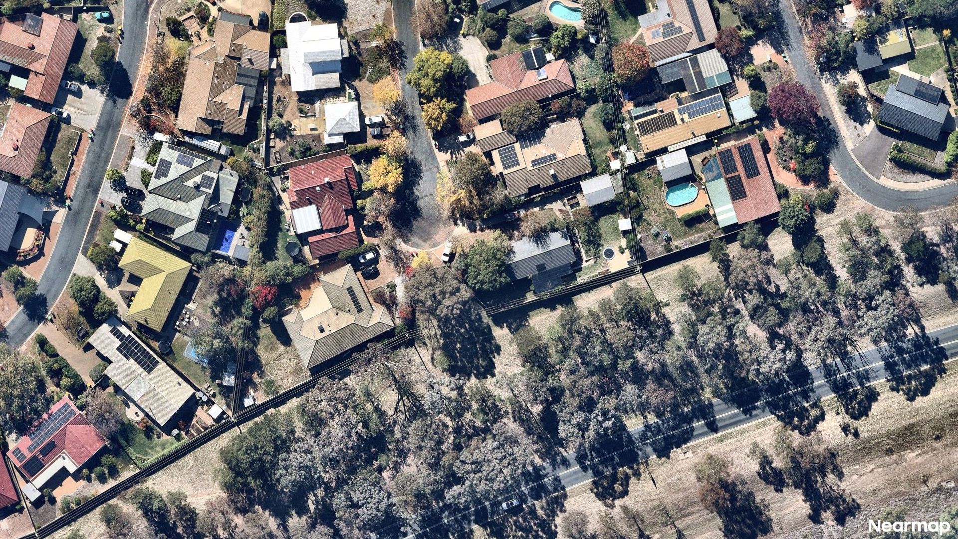 Vertical aerial view