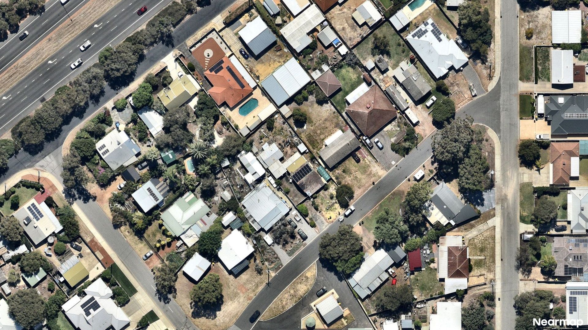 Vertical aerial view