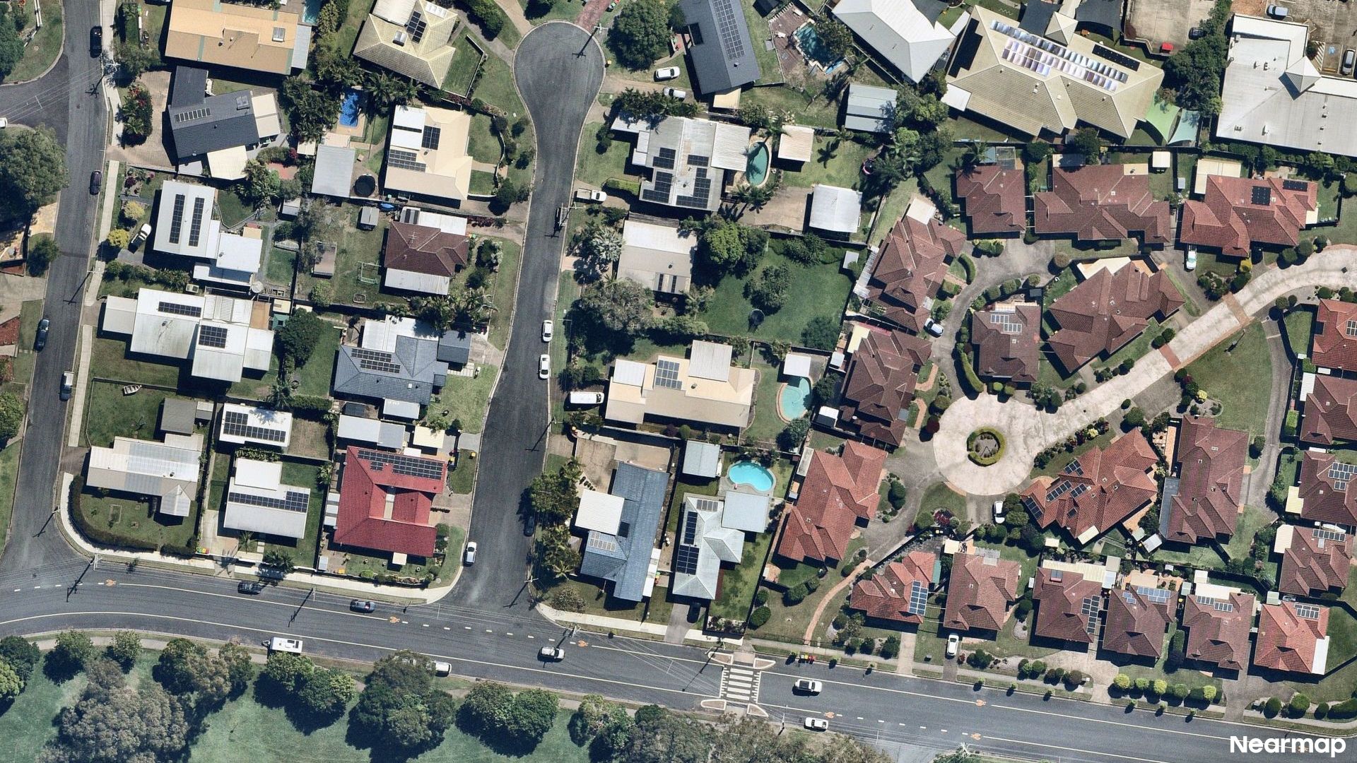 Vertical aerial view