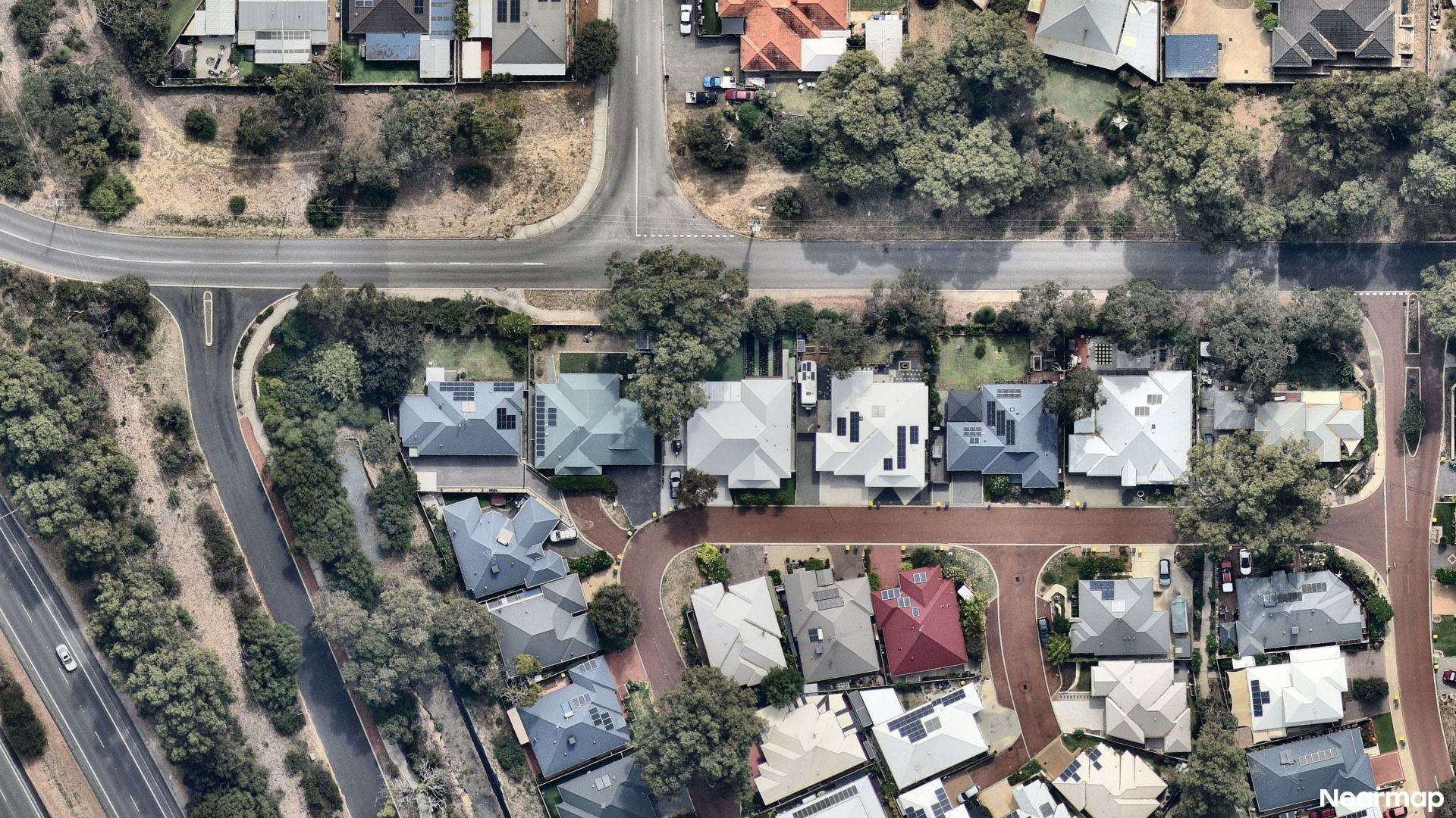 Vertical aerial view