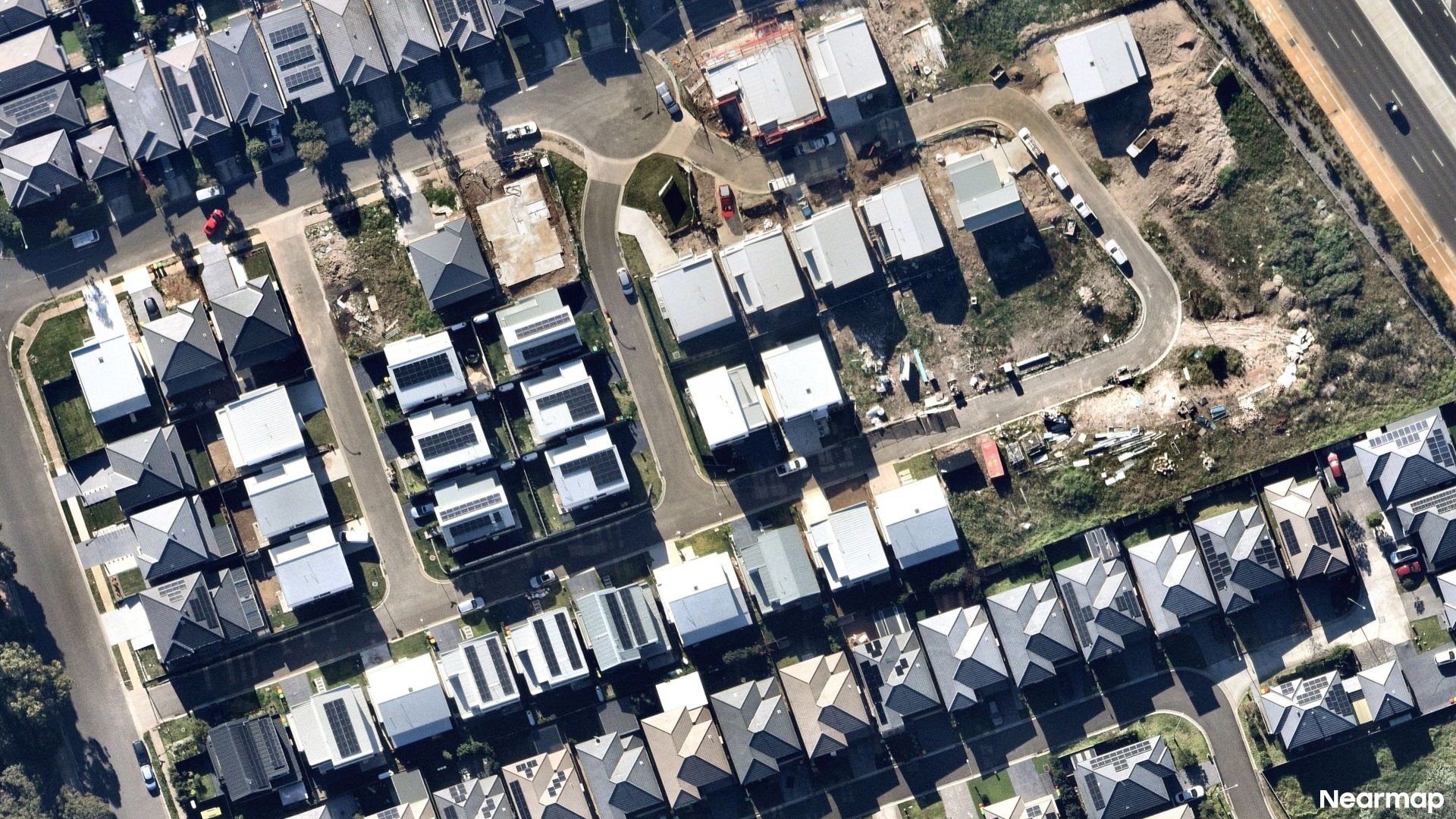 Vertical aerial view