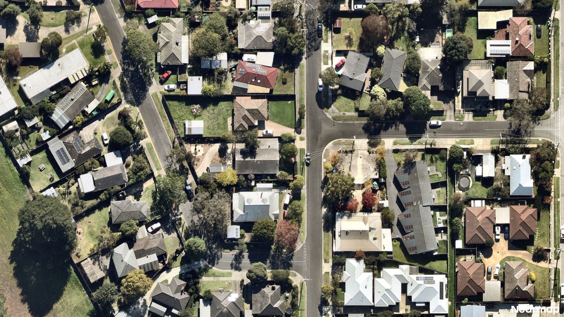Vertical aerial view