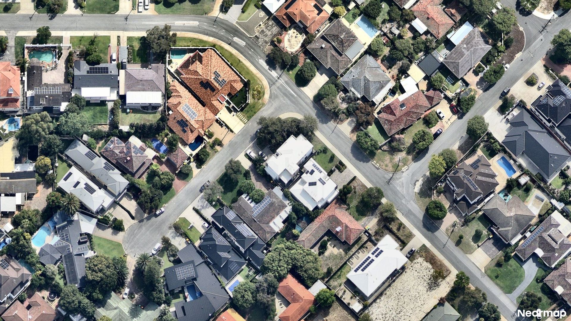 Vertical aerial view