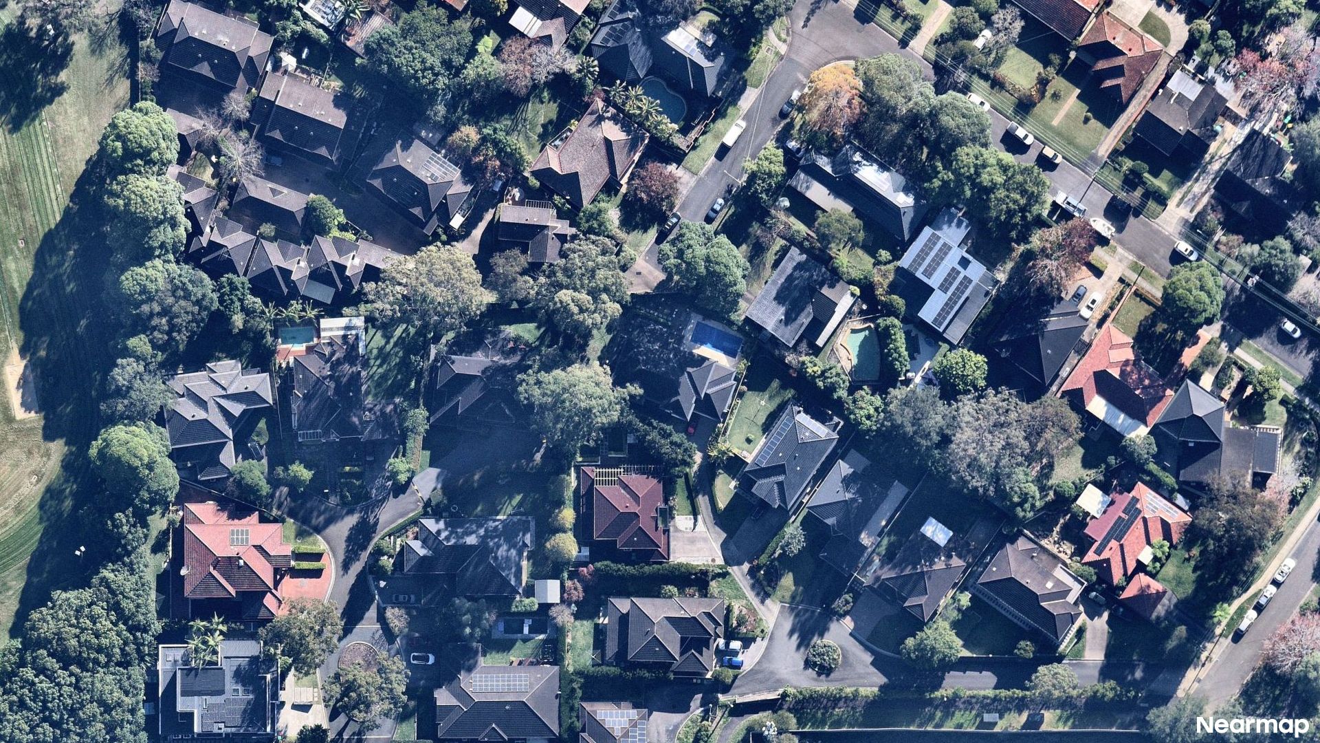 Vertical aerial view