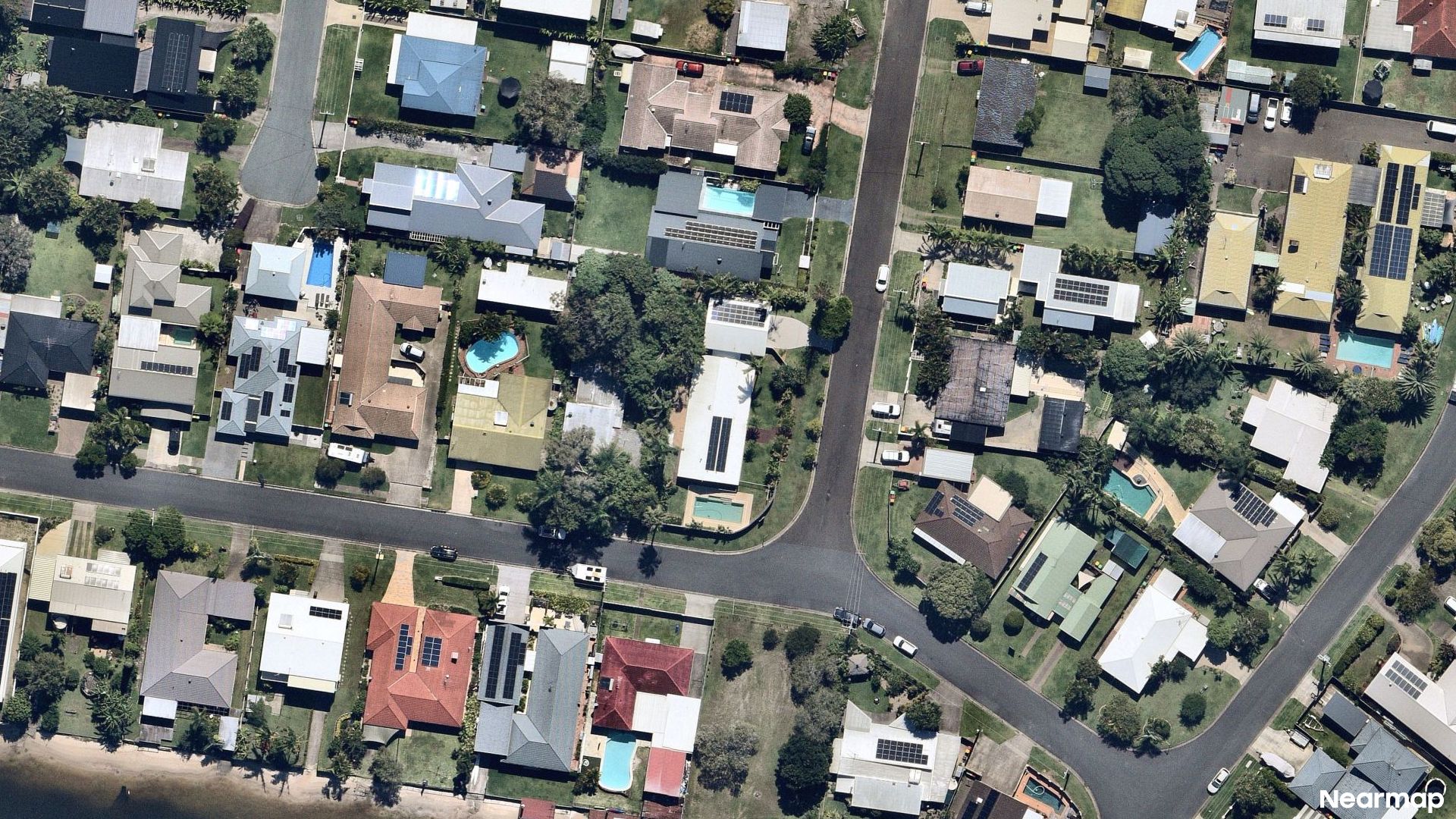Vertical aerial view