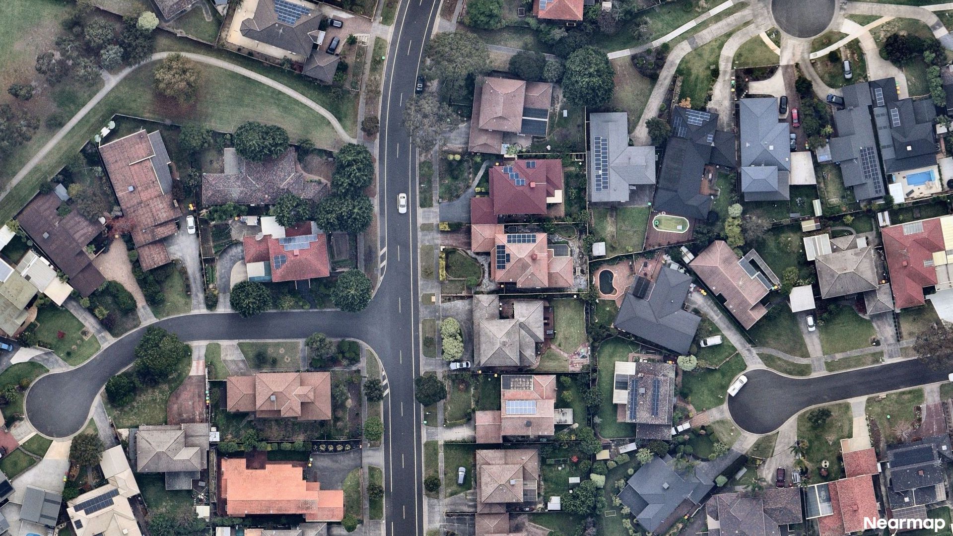 Vertical aerial view