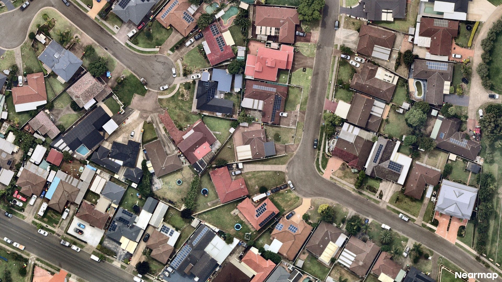 Vertical aerial view