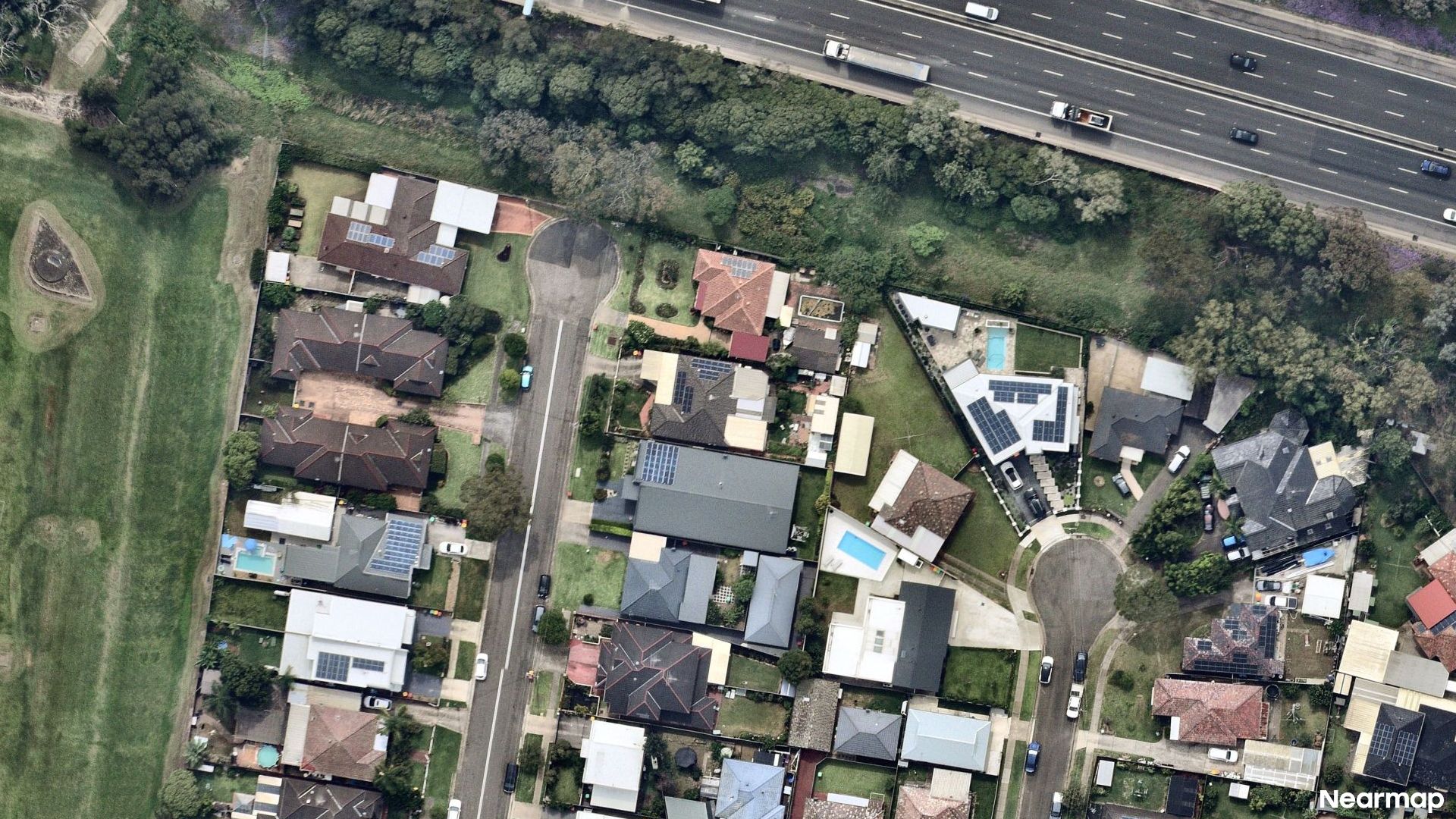 Vertical aerial view