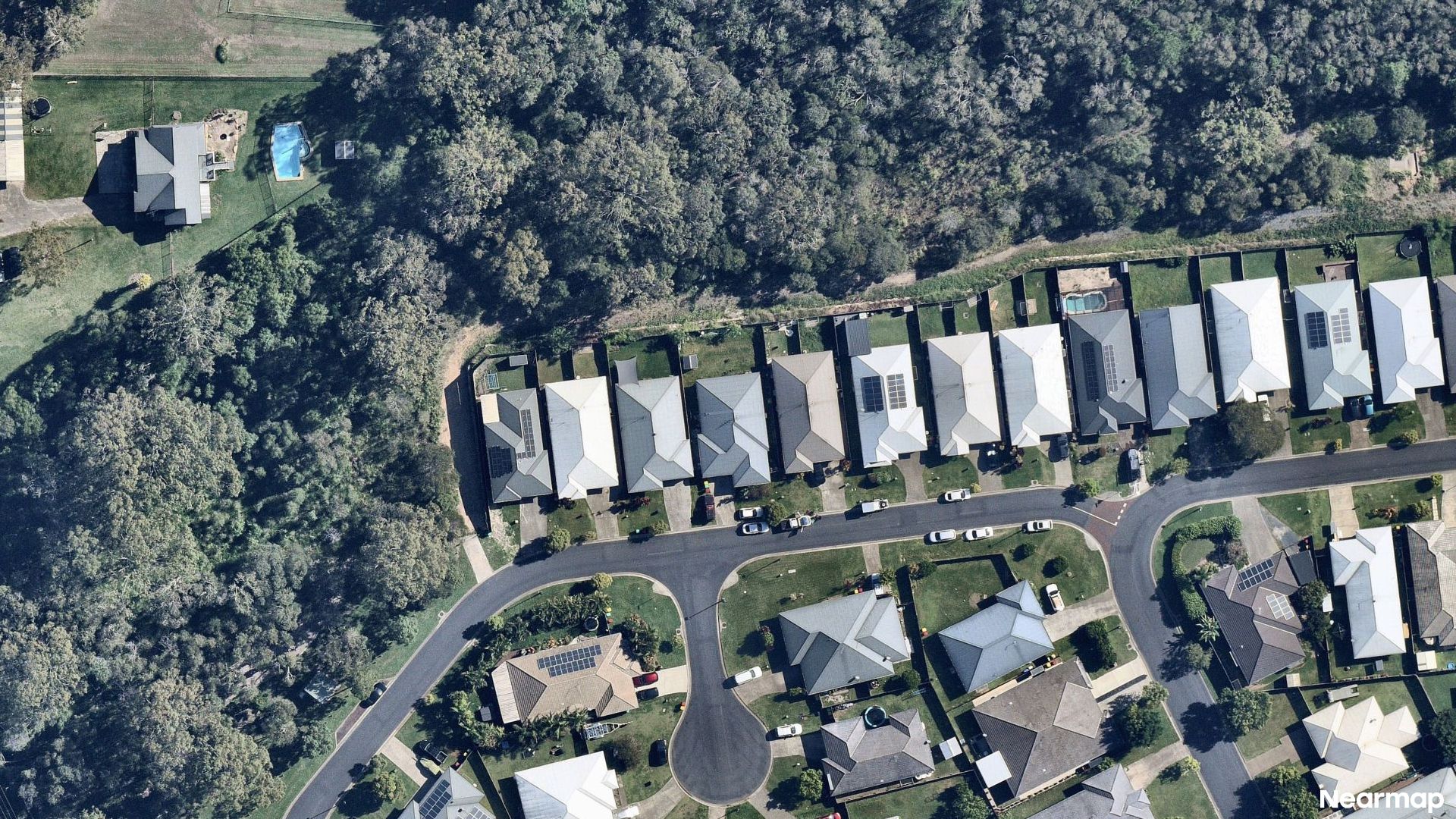 Vertical aerial view