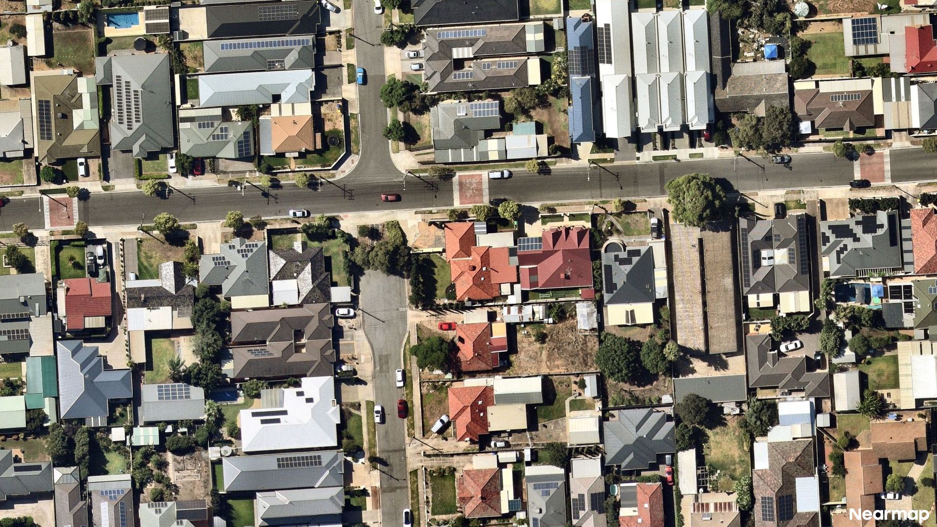 Vertical aerial view