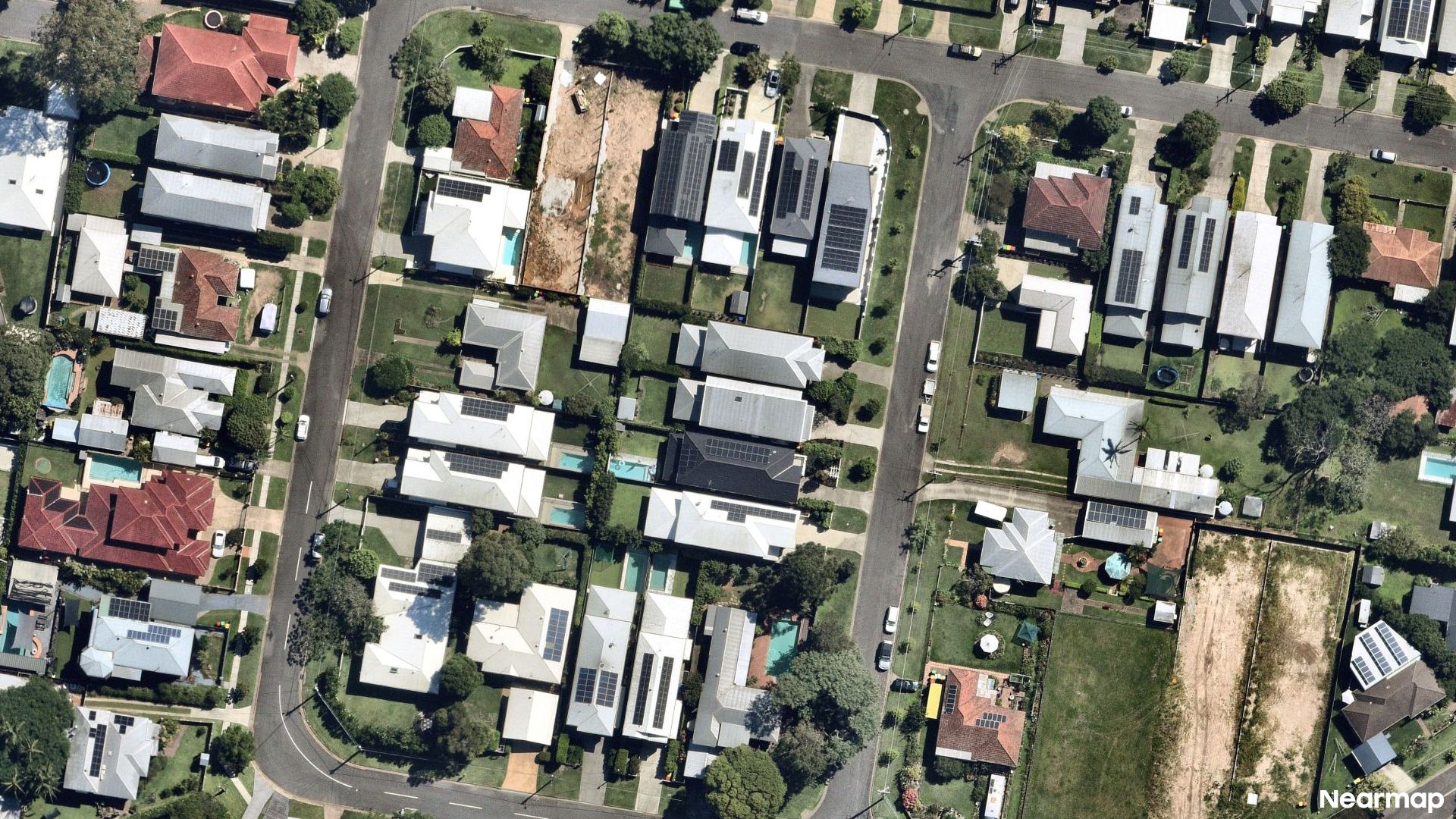 Vertical aerial view