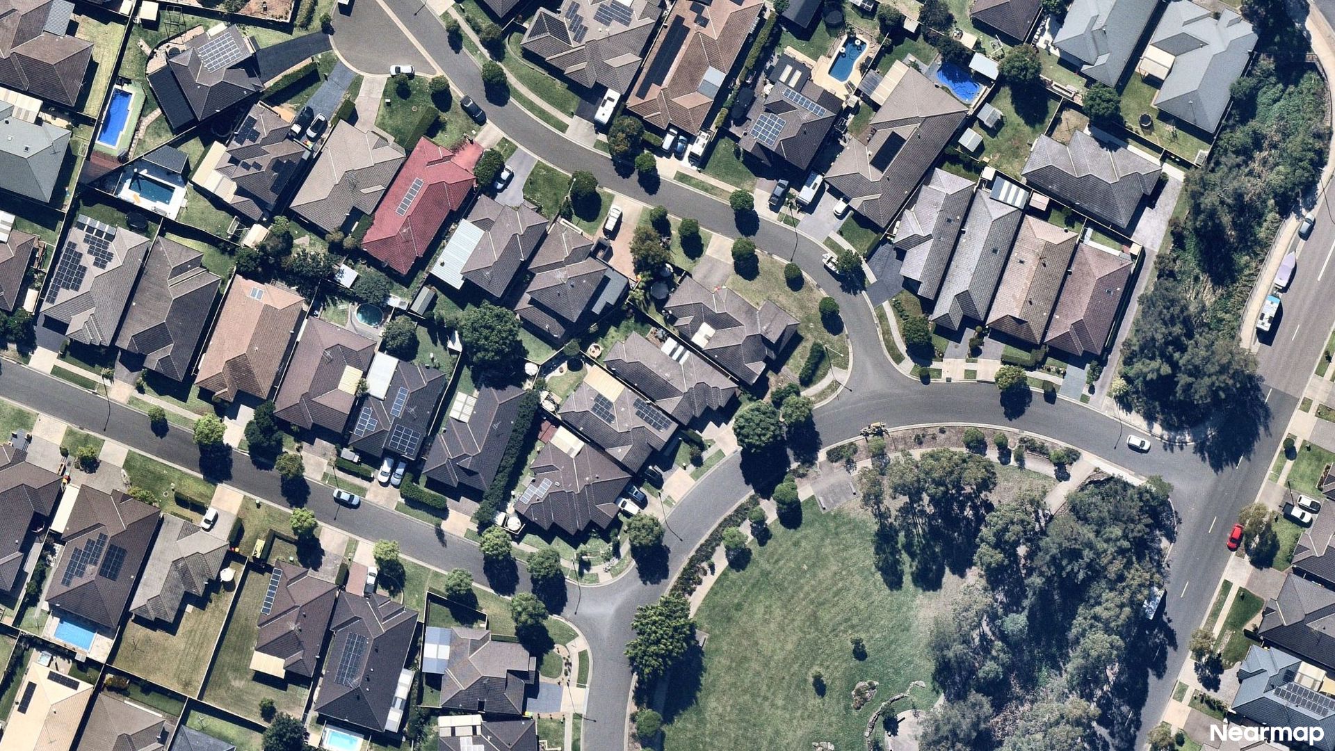 Vertical aerial view