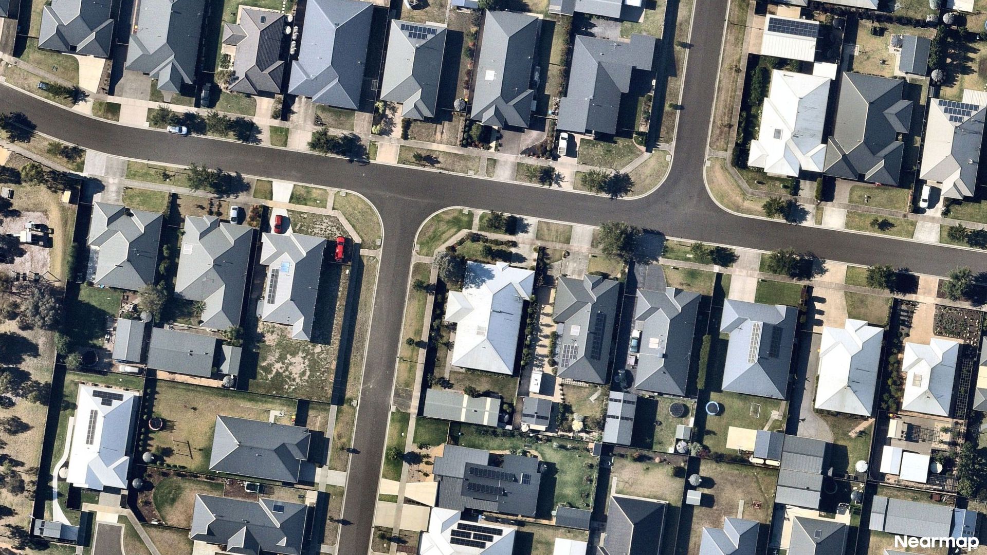Vertical aerial view