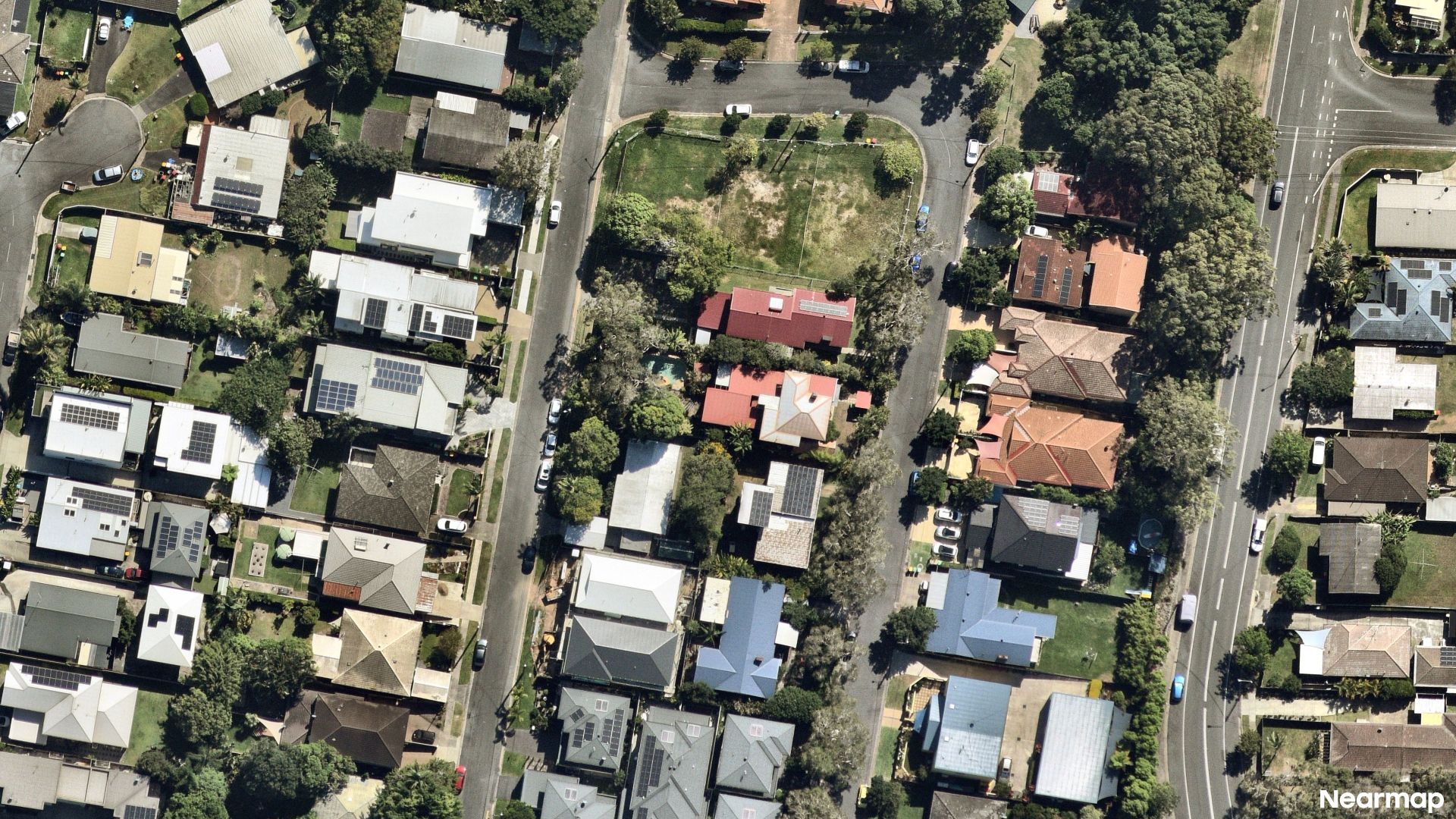 Vertical aerial view