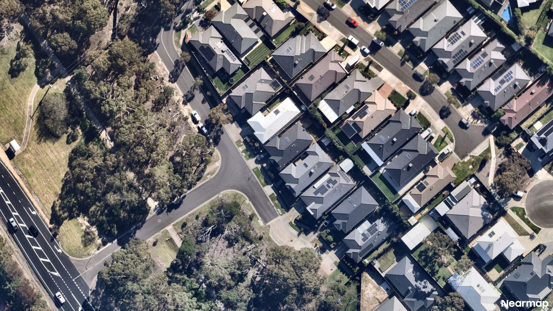 Vertical aerial view