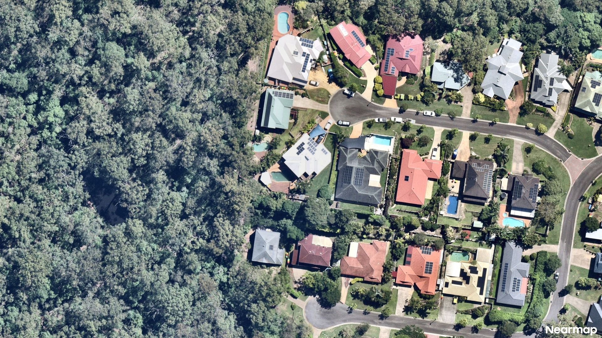 Vertical aerial view