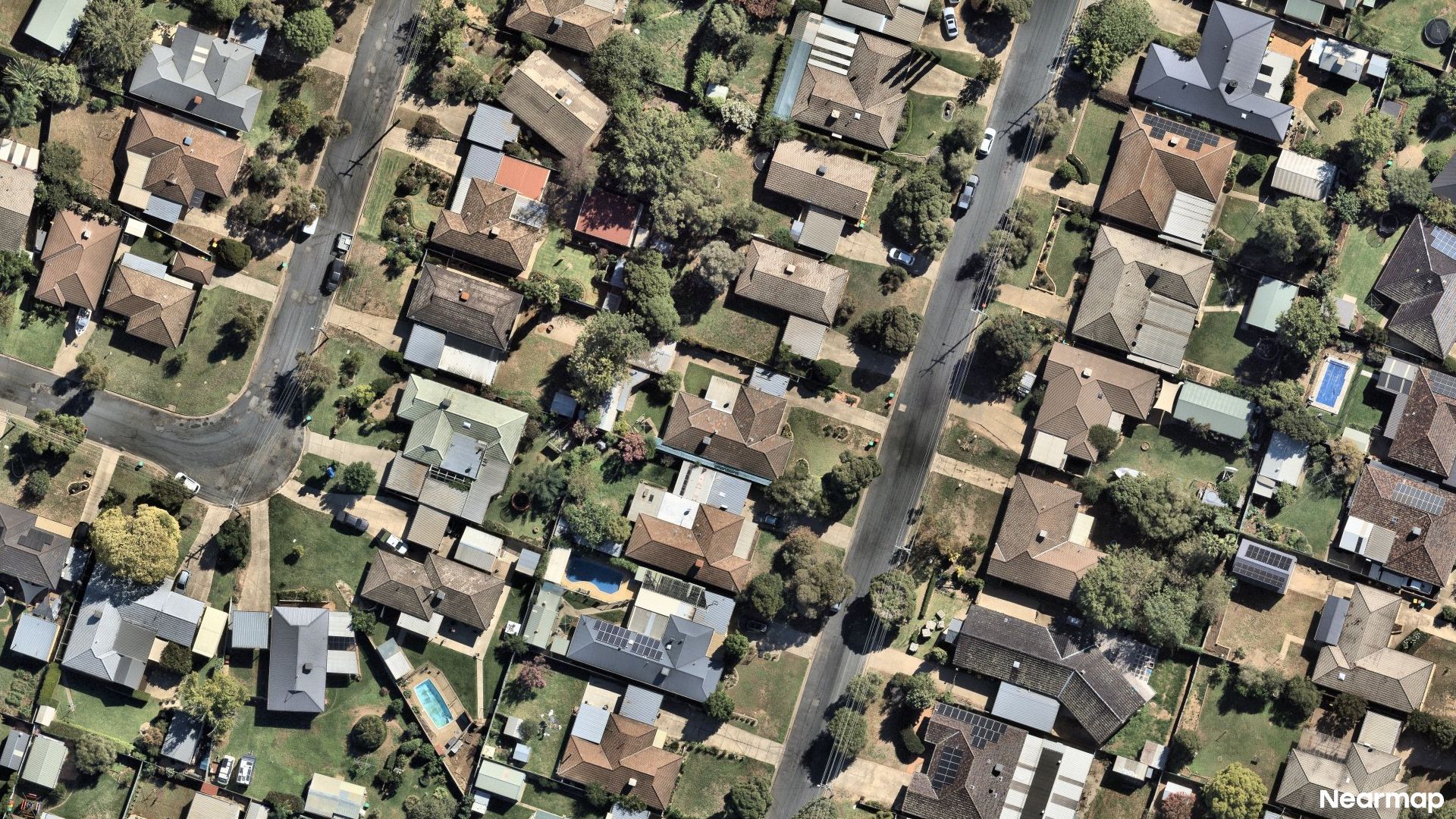 Vertical aerial view