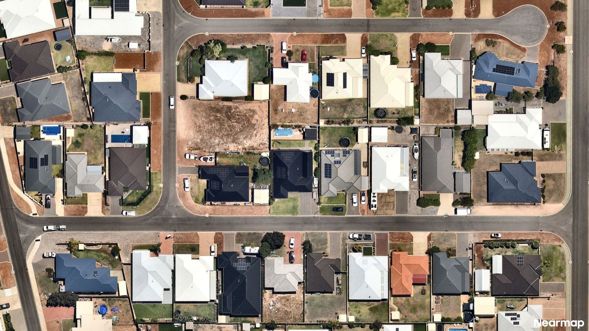 Vertical aerial view