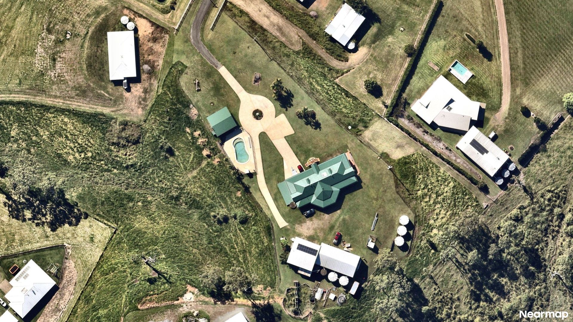 Vertical aerial view