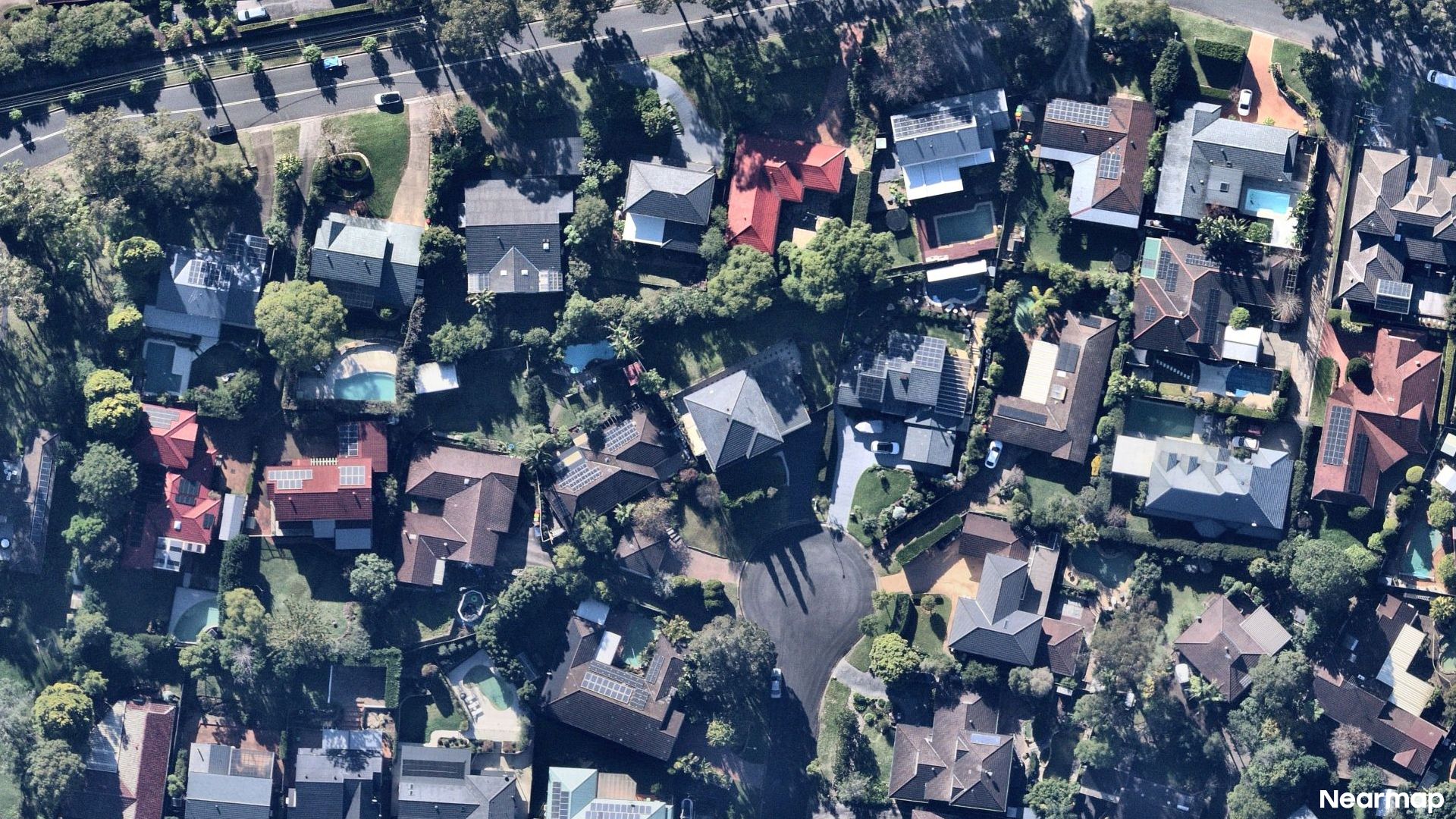 Vertical aerial view