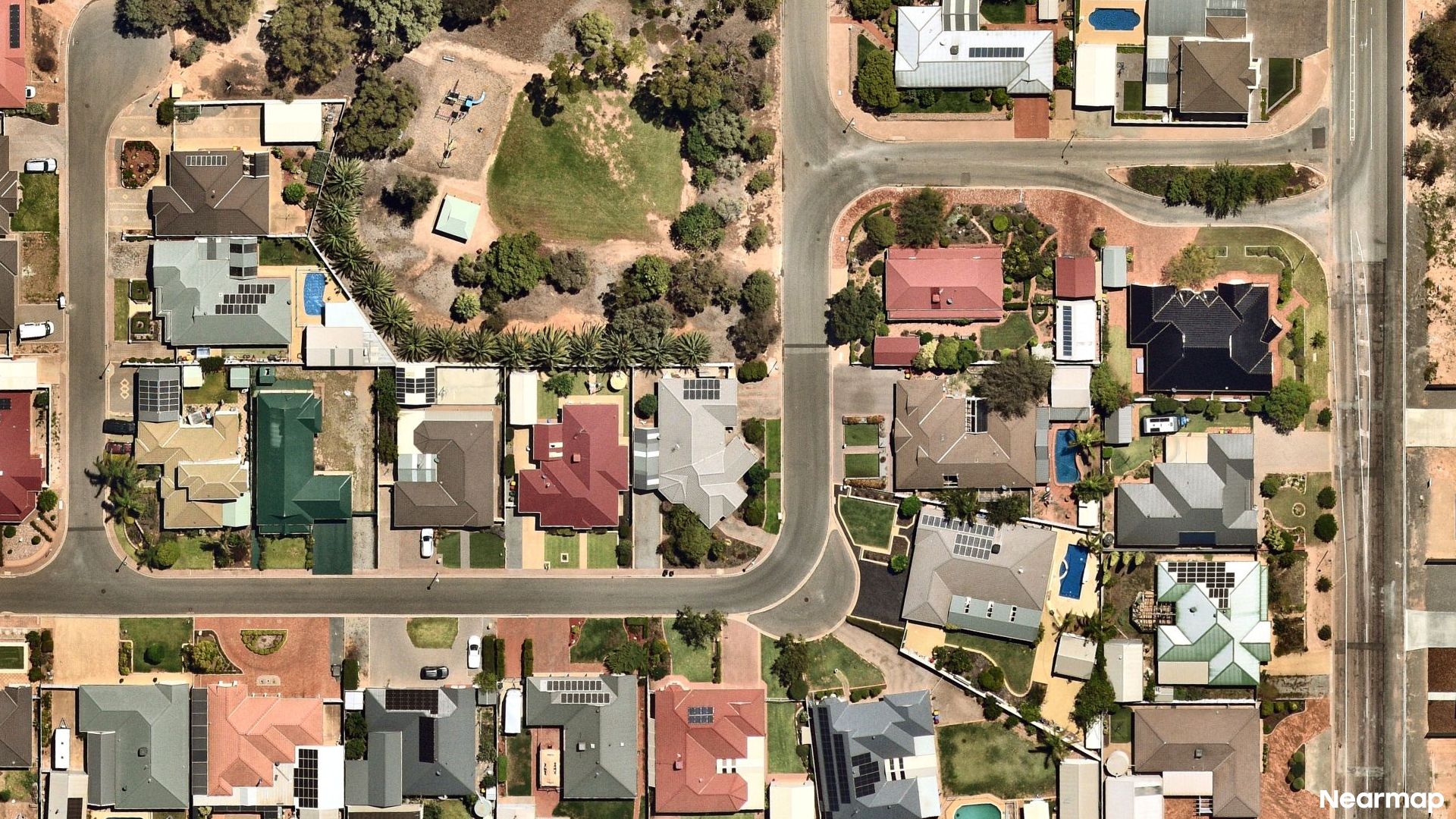 Vertical aerial view