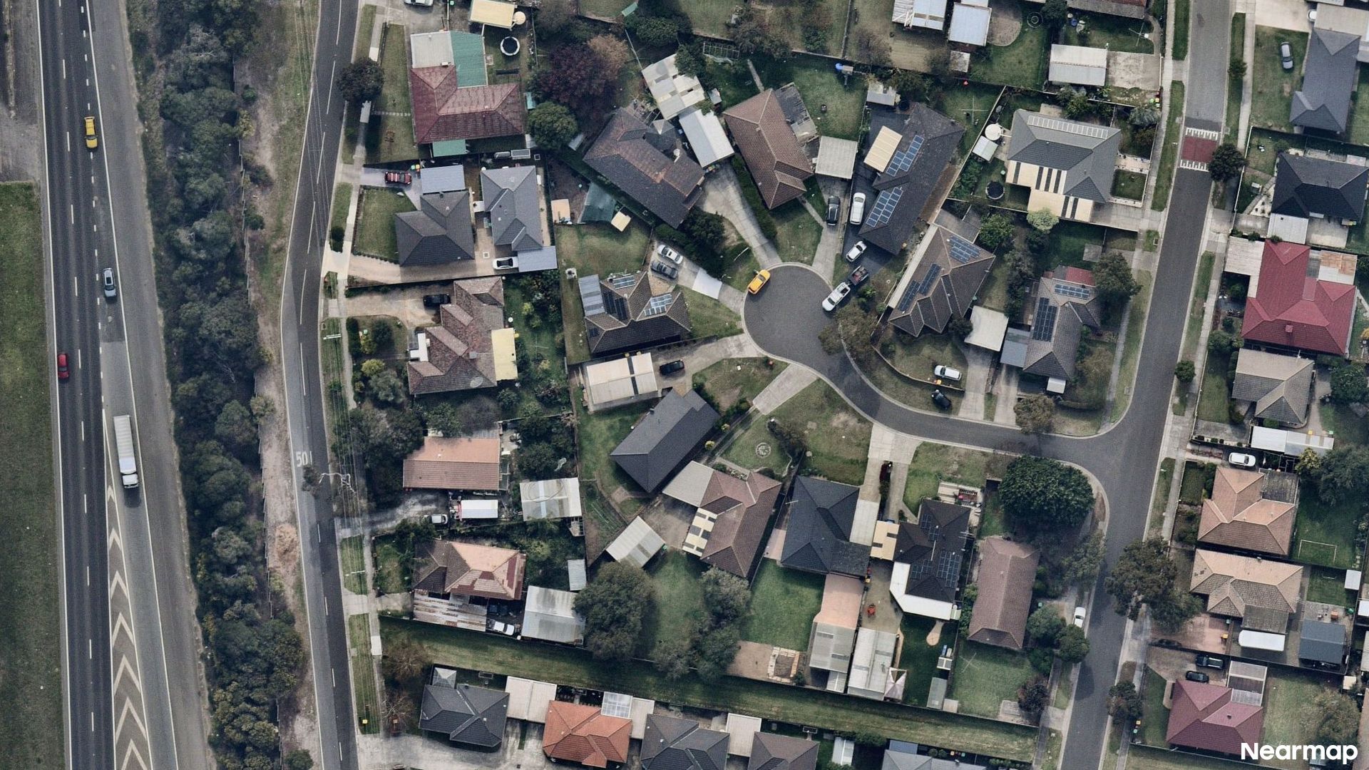 Vertical aerial view
