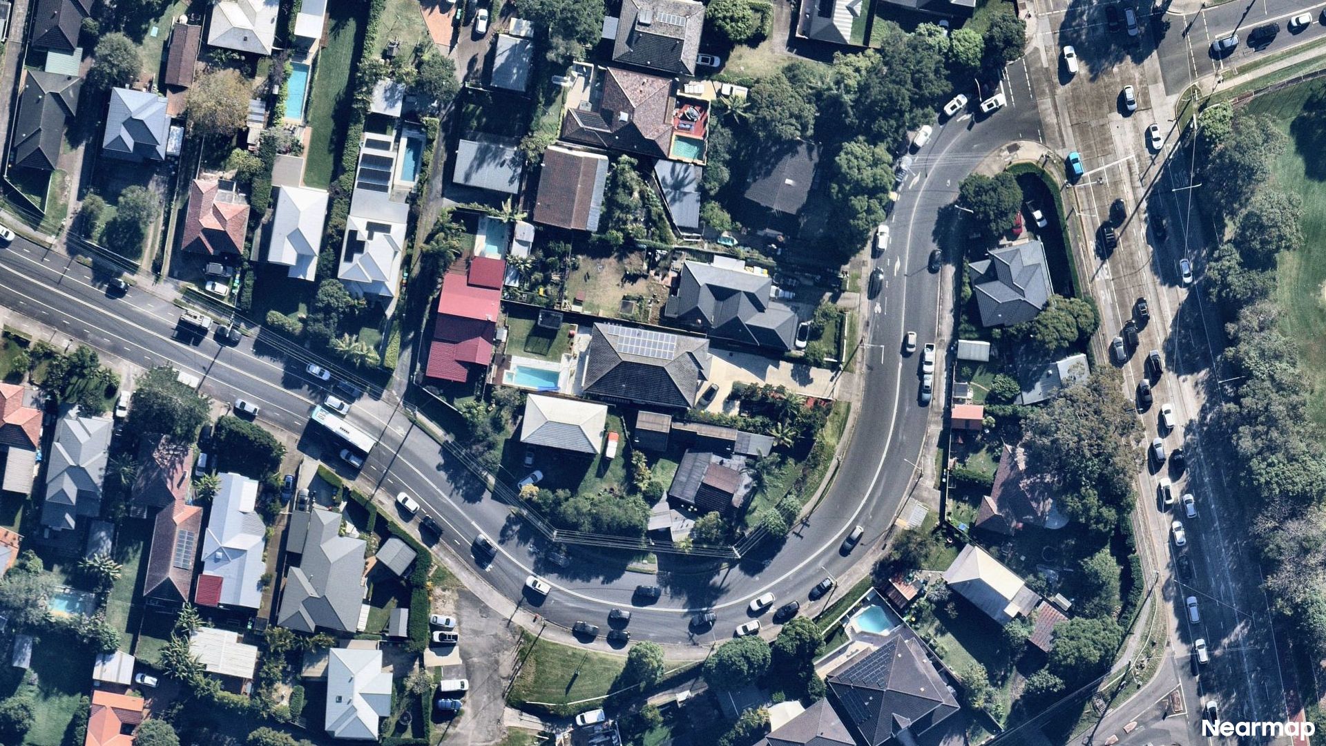 Vertical aerial view