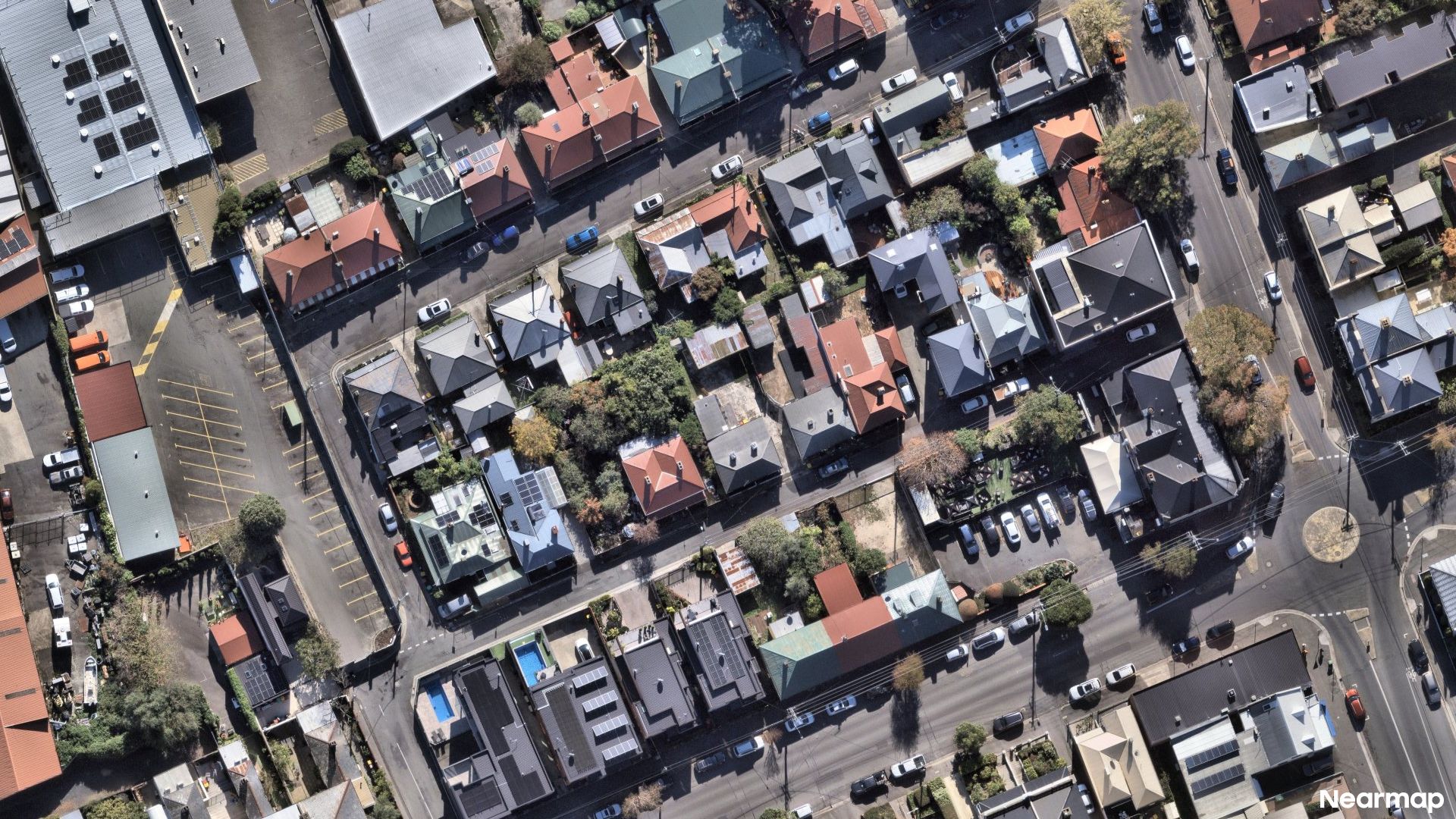 Vertical aerial view