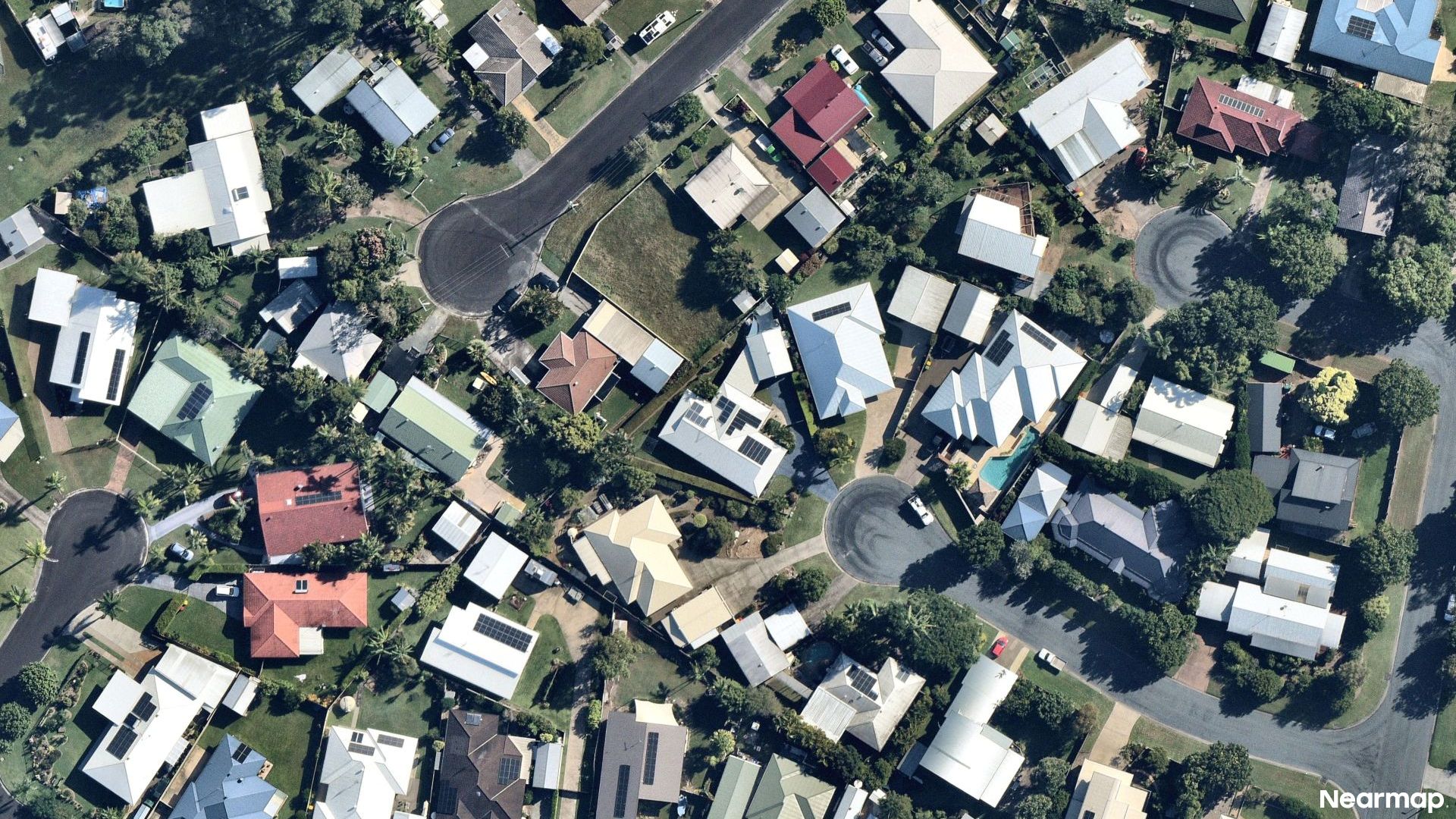 Vertical aerial view
